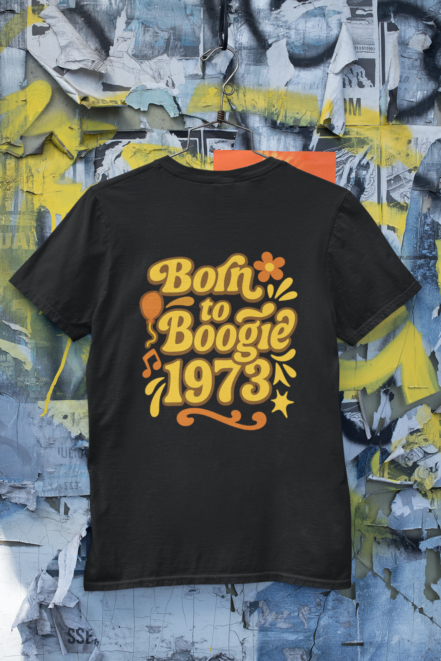Retro Vibe T-Shirt Born to Vibe 1973 Cotton Tee, Unisex Vintage Shirt, 70s Style Top, Birthday Gift, Casual Everyday Apparel