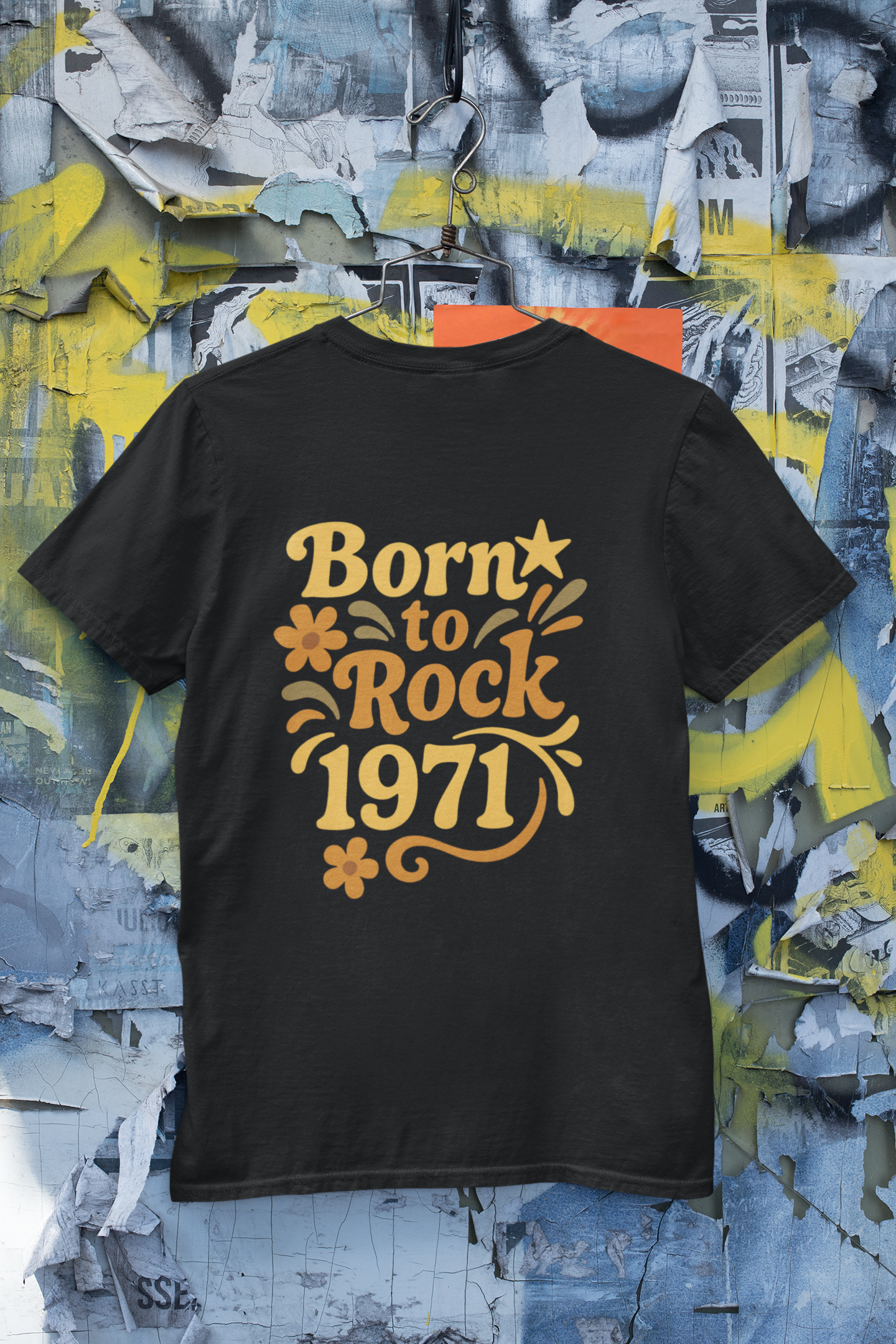 Retro Vibe T-Shirt Born to Vibe 1971 Cotton Tee, Unisex Vintage Shirt, 70s Style Top, Birthday Gift, Casual Everyday Apparel