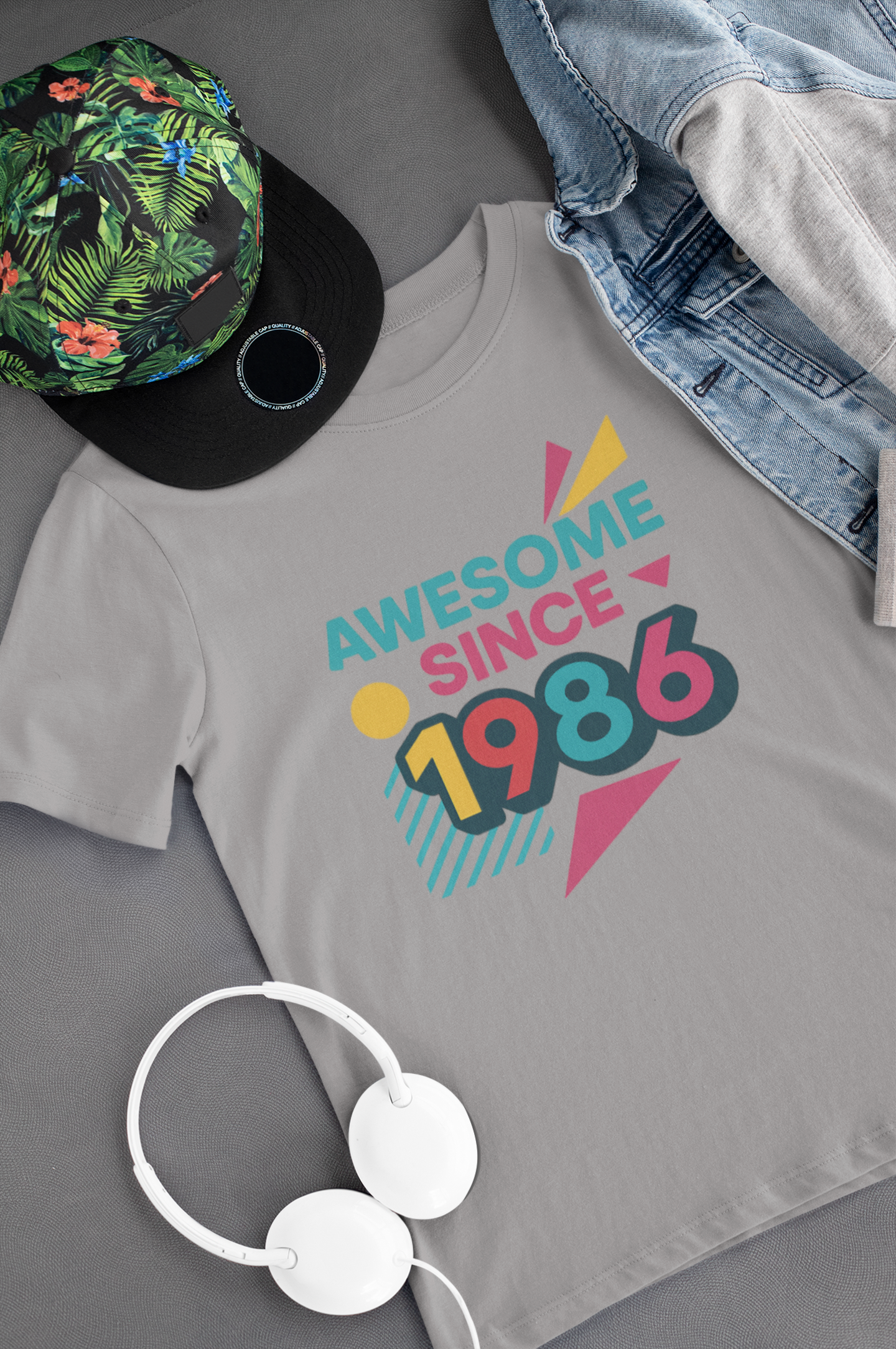 Retro Vibe 1986 T-Shirt Born to Vibe Cotton Tee, Vintage 80s Style Unisex Shirt, Birthday Gift, Casual Everyday Top