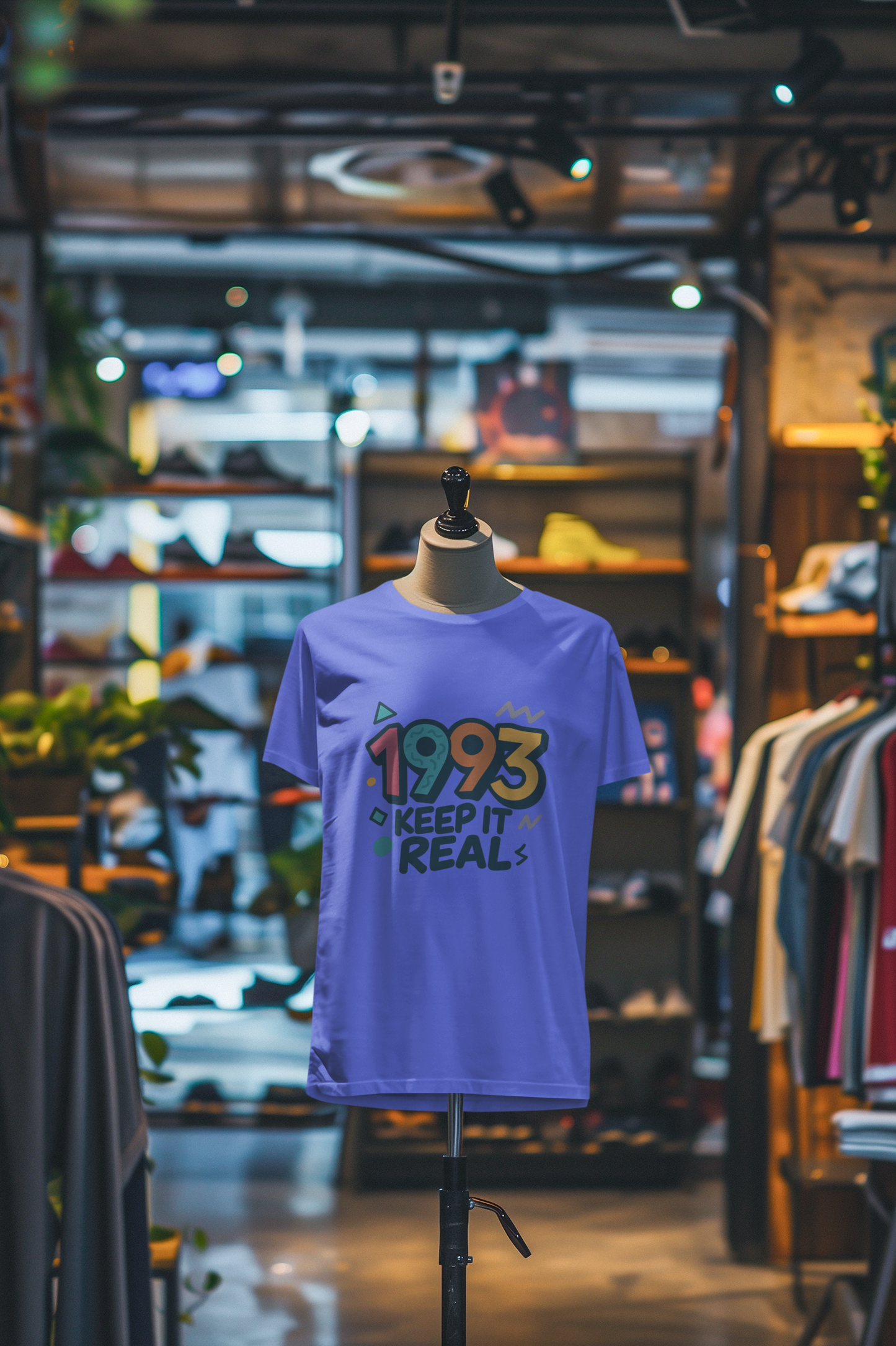 Keep It Real 1993 T-Shirt Retro 90s Birthday Vintage Year Tee