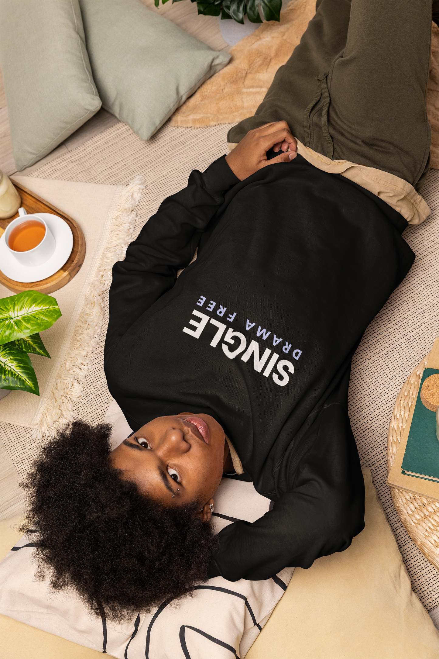 Single Drama Free Long Sleeve T-Shirt | Unisex Statement Graphic Tee