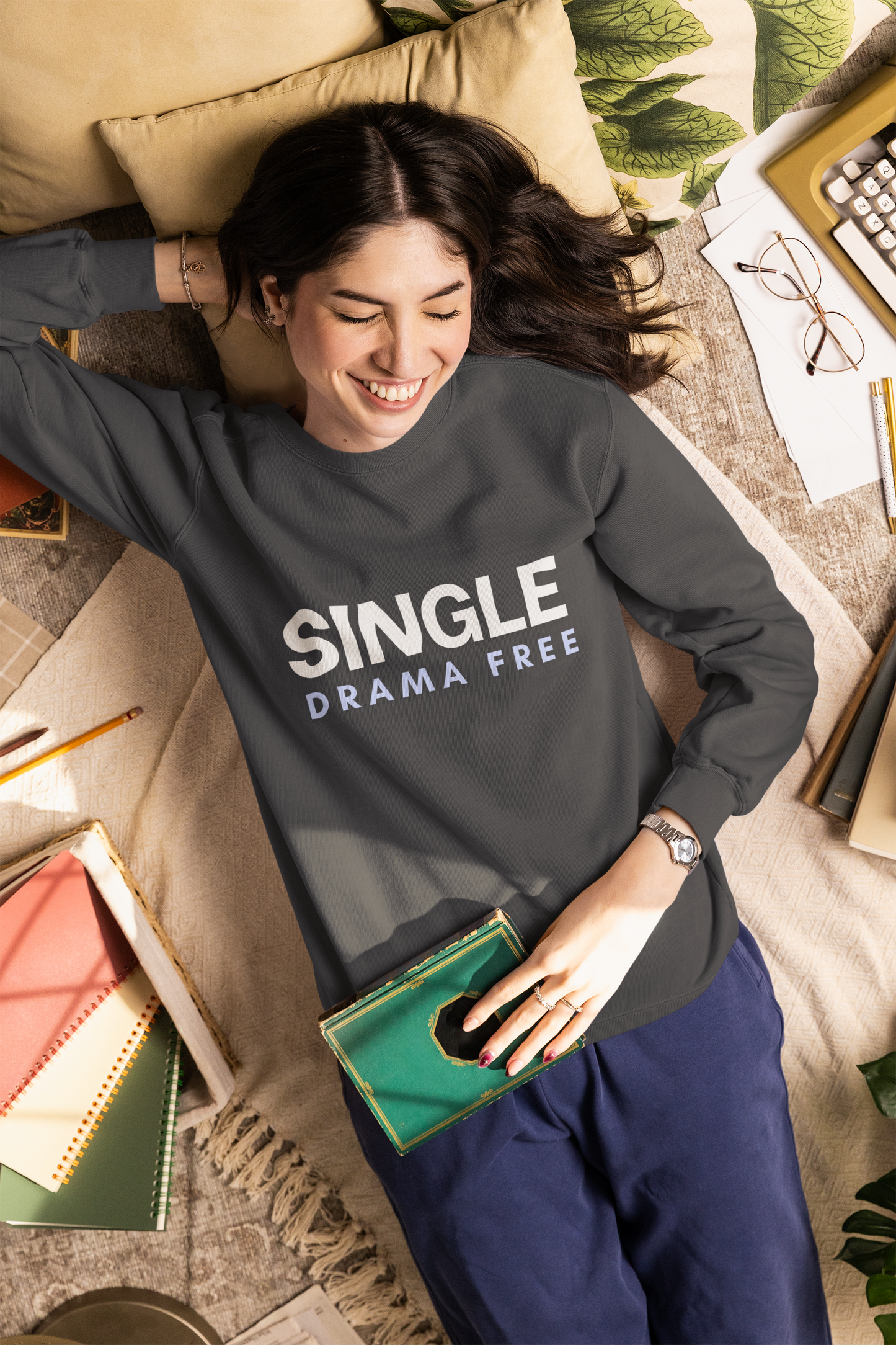 Single Drama Free Long Sleeve T-Shirt | Unisex Statement Graphic Tee