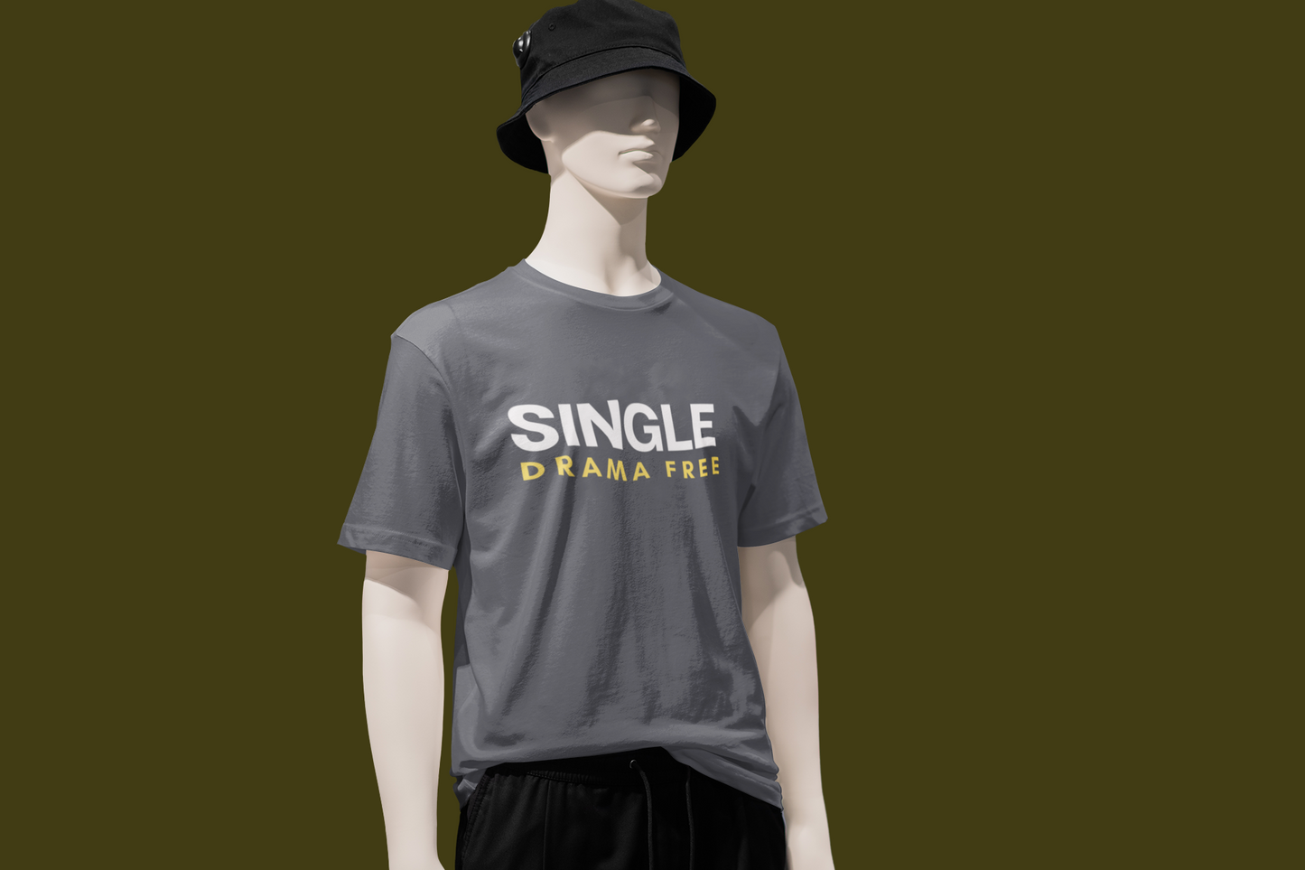 Single Drama Free T-Shirt | Funny Single Life Slogan Tee | Unisex Graphic Shirt