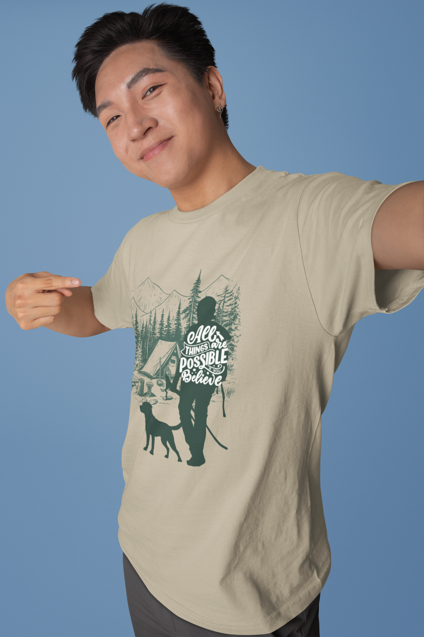 All Things Are Possible If You Believe T-Shirt | Camping Hiking Graphic Tee