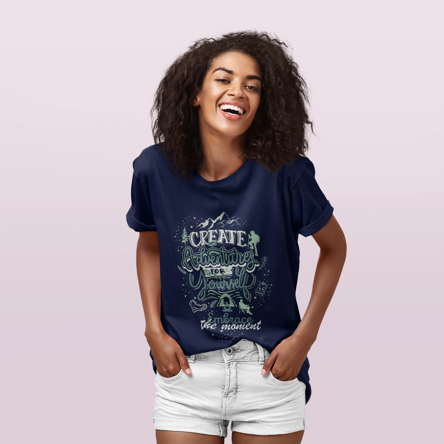 Create Adventures for Yourself T-Shirt | Adventure Hiking Graphic Tee | Nature Lover Outdoor Shirt