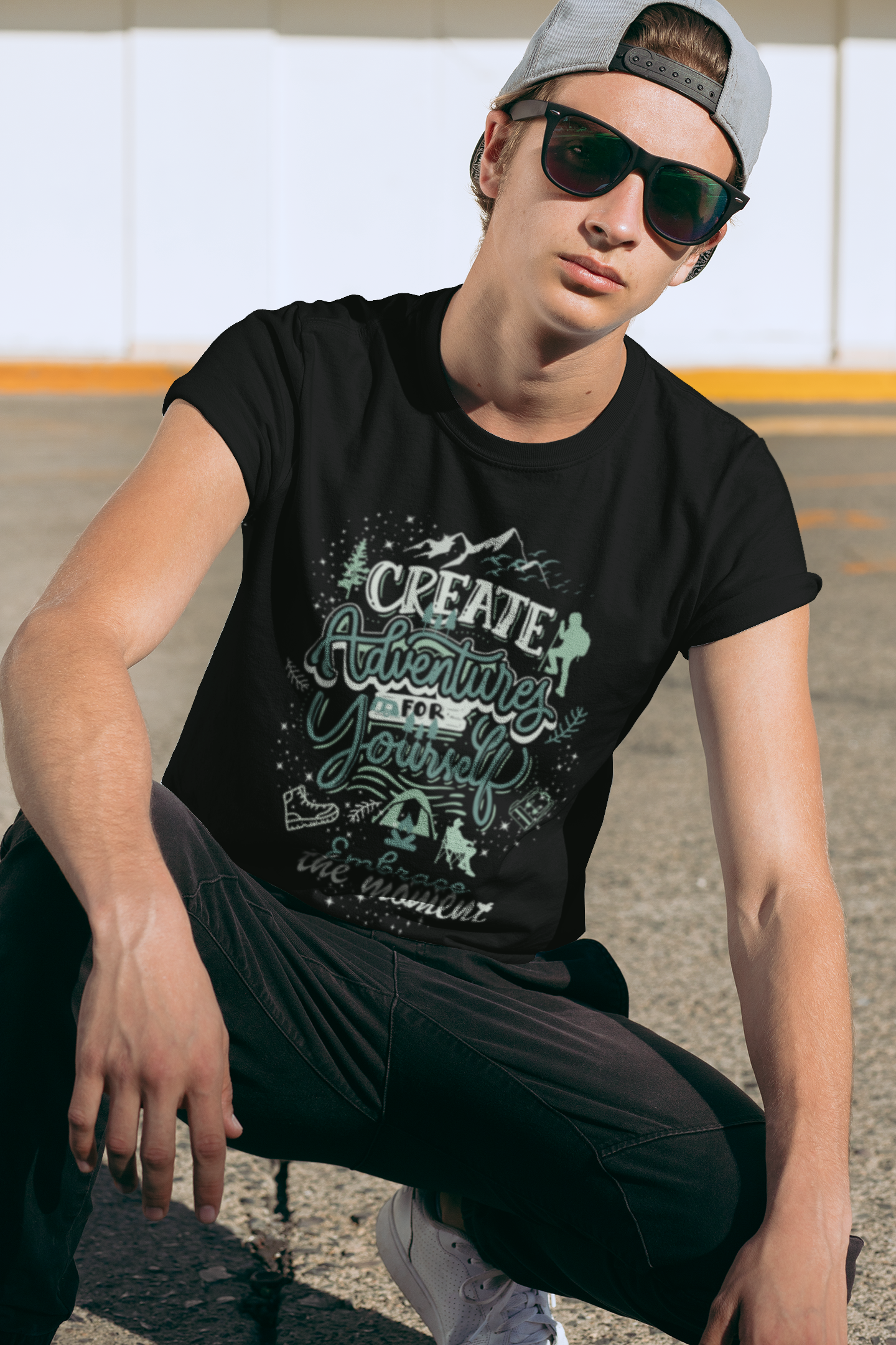 Create Adventures for Yourself T-Shirt | Adventure Hiking Graphic Tee | Nature Lover Outdoor Shirt
