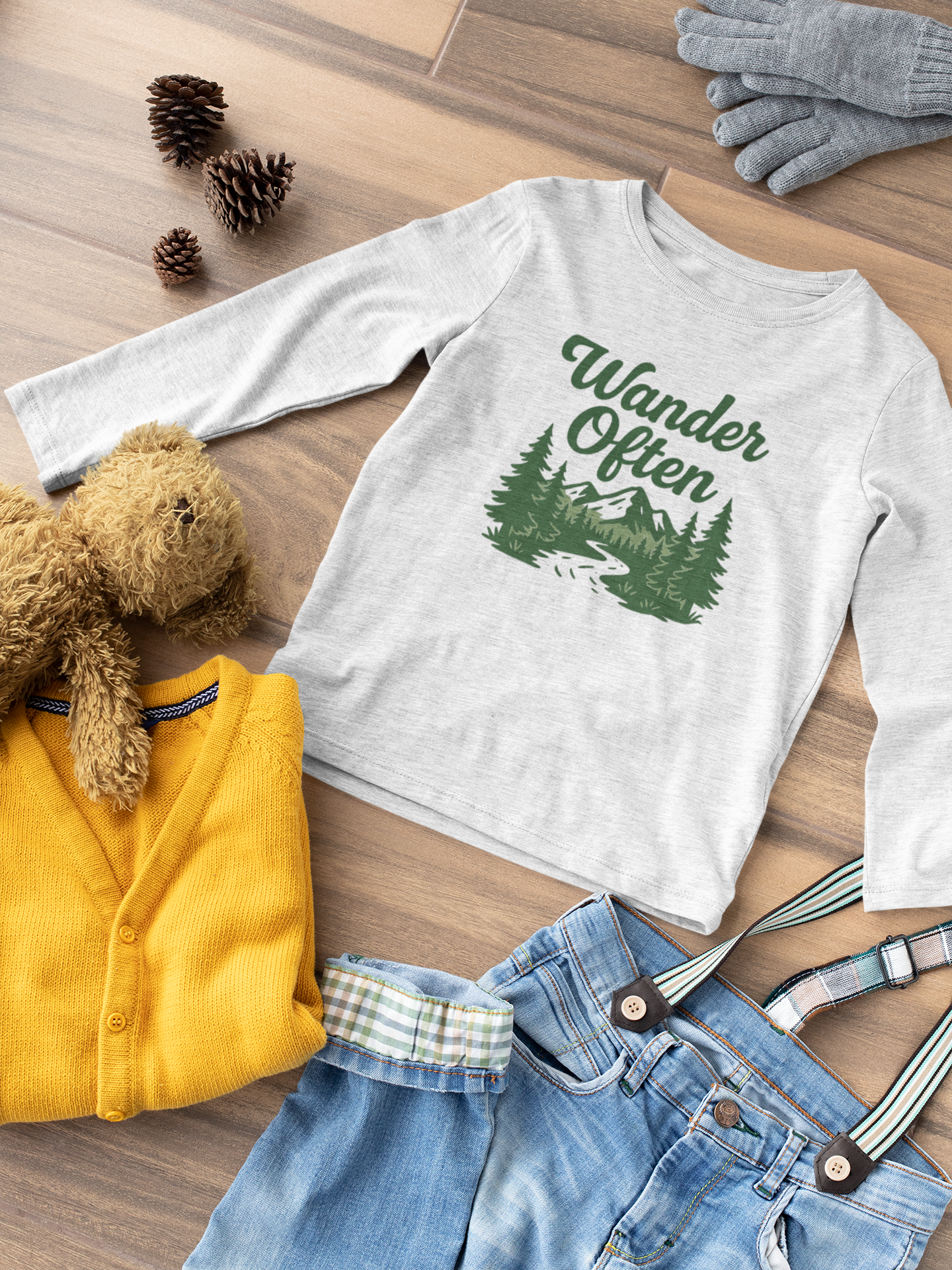 Wander Often Shirt | Hiking Long Sleeve Tee | Nature Lover Graphic