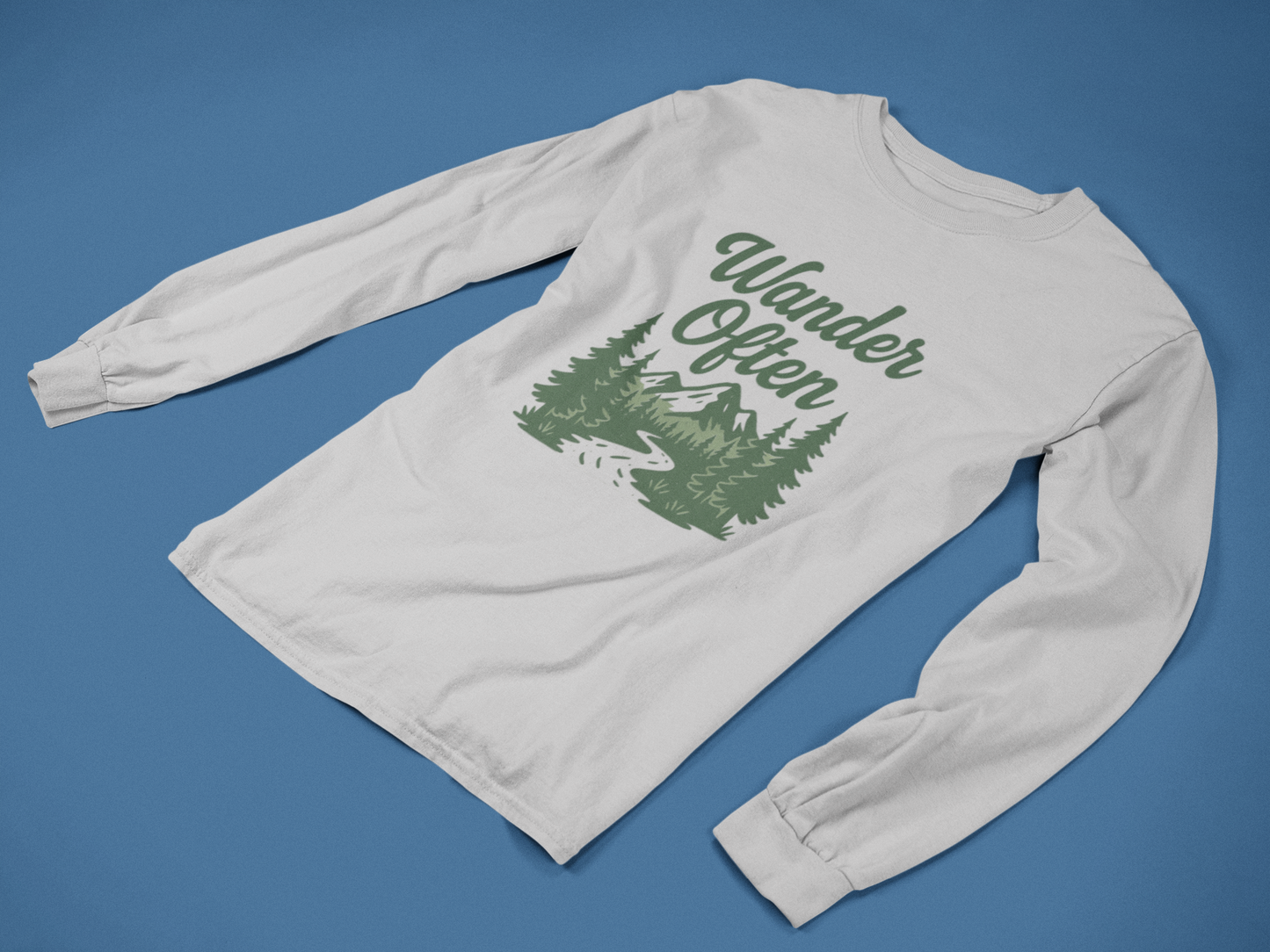 Wander Often Shirt | Hiking Long Sleeve Tee | Nature Lover Graphic