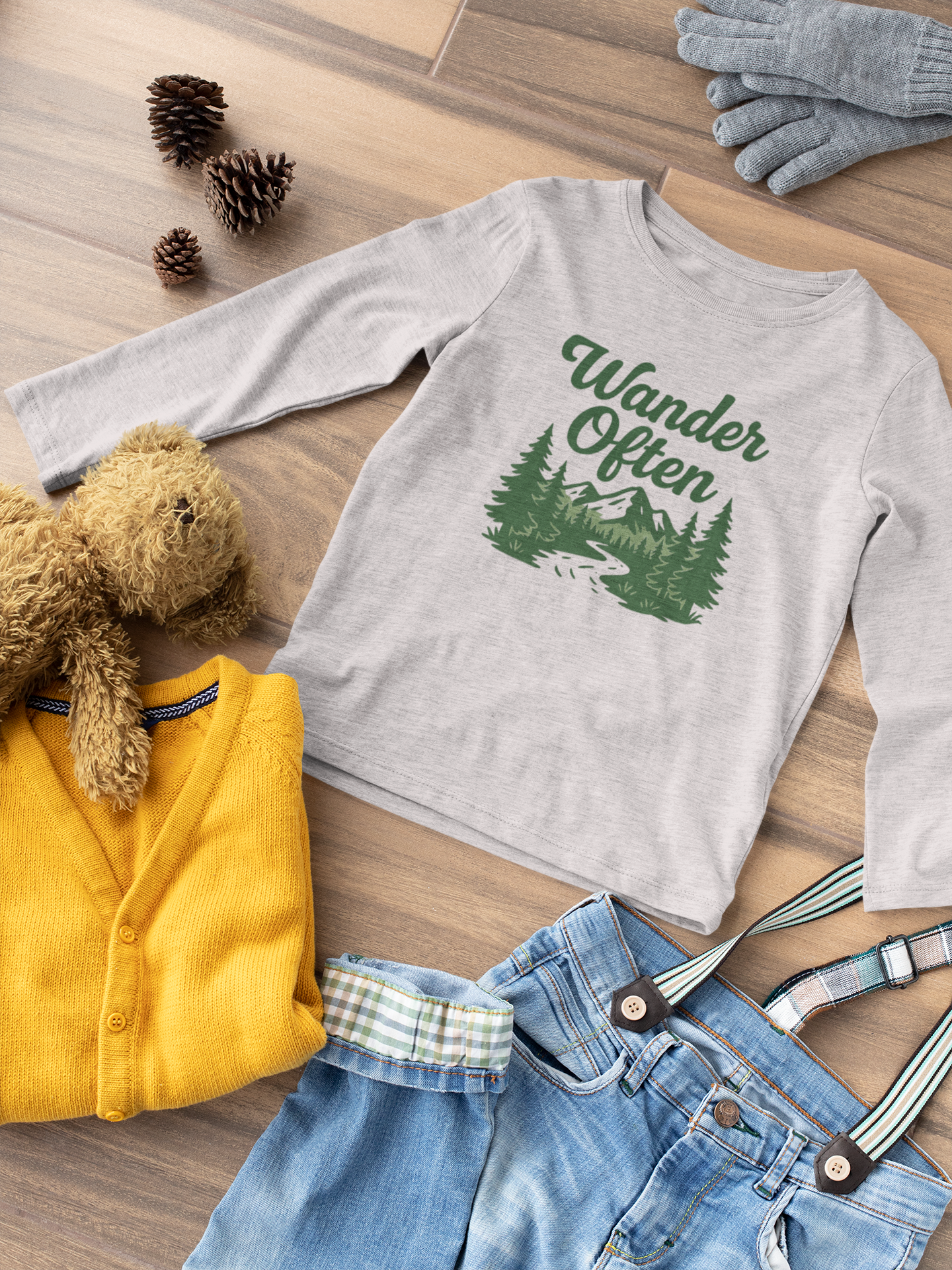 Wander Often Shirt | Hiking Long Sleeve Tee | Nature Lover Graphic