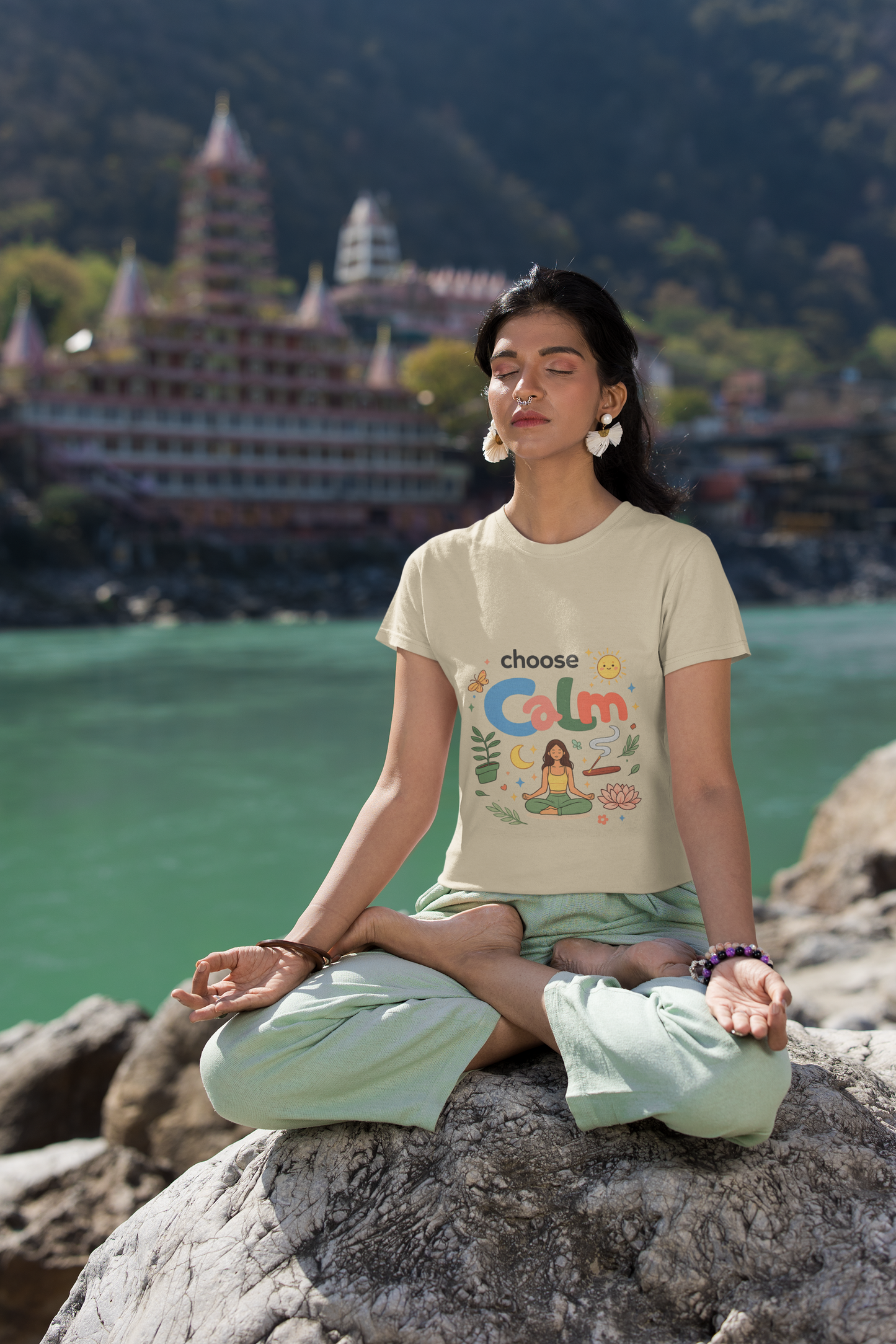 Choose Calm T-Shirt | Mindfulness Meditation Yoga Graphic Tee