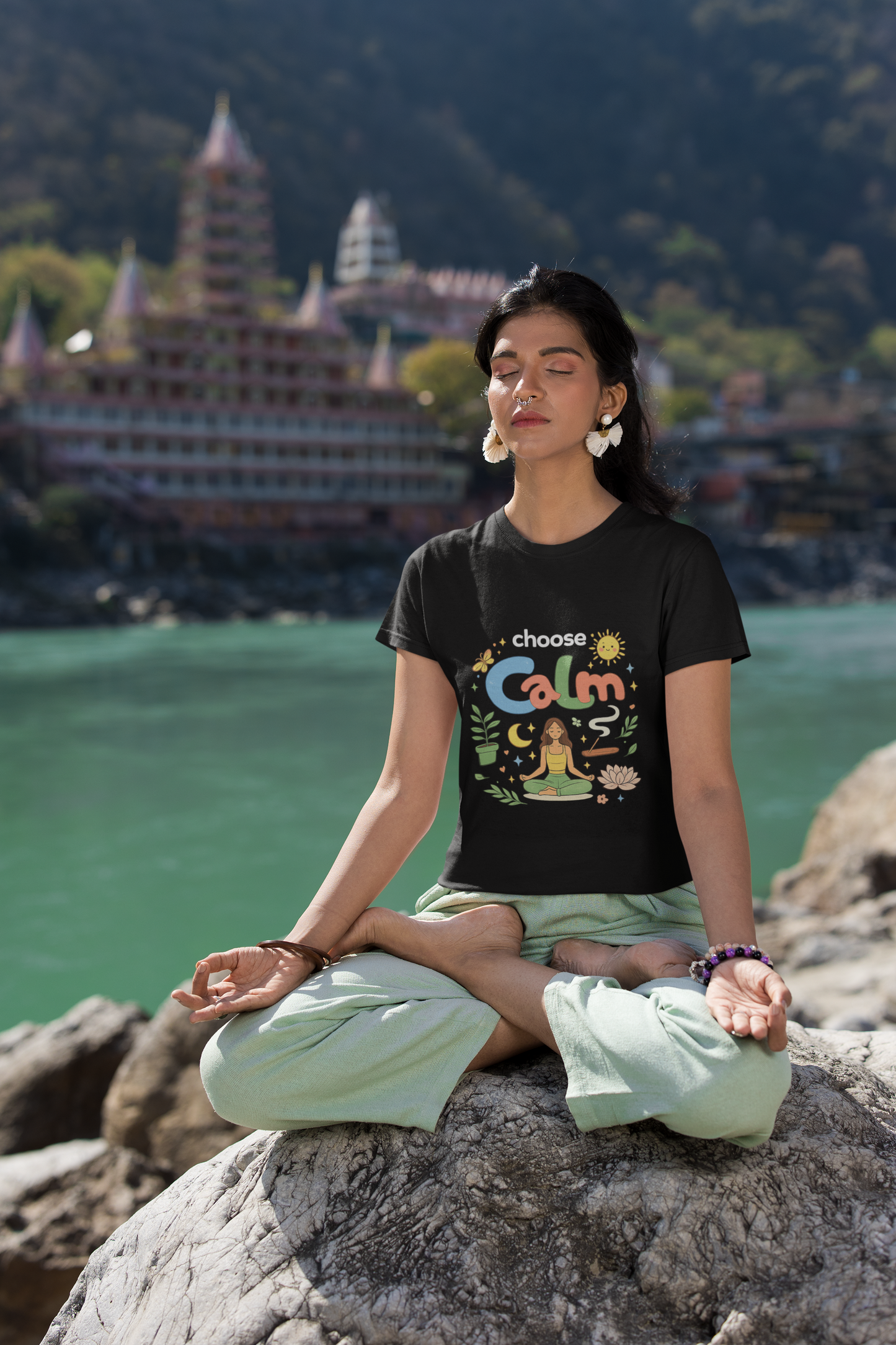 Choose Calm T-Shirt | Mindfulness Meditation Yoga Graphic Tee