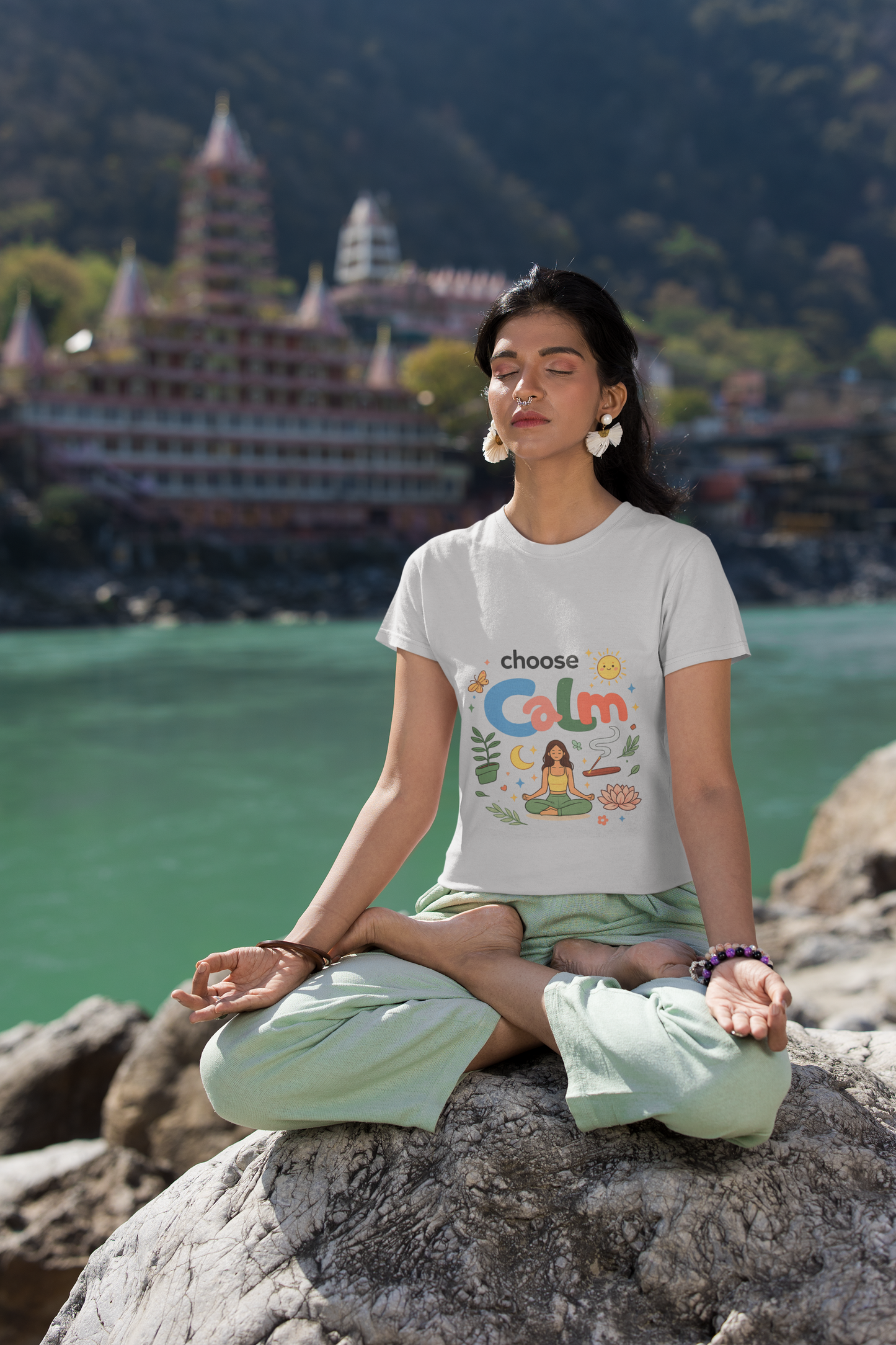 Choose Calm T-Shirt | Mindfulness Meditation Yoga Graphic Tee