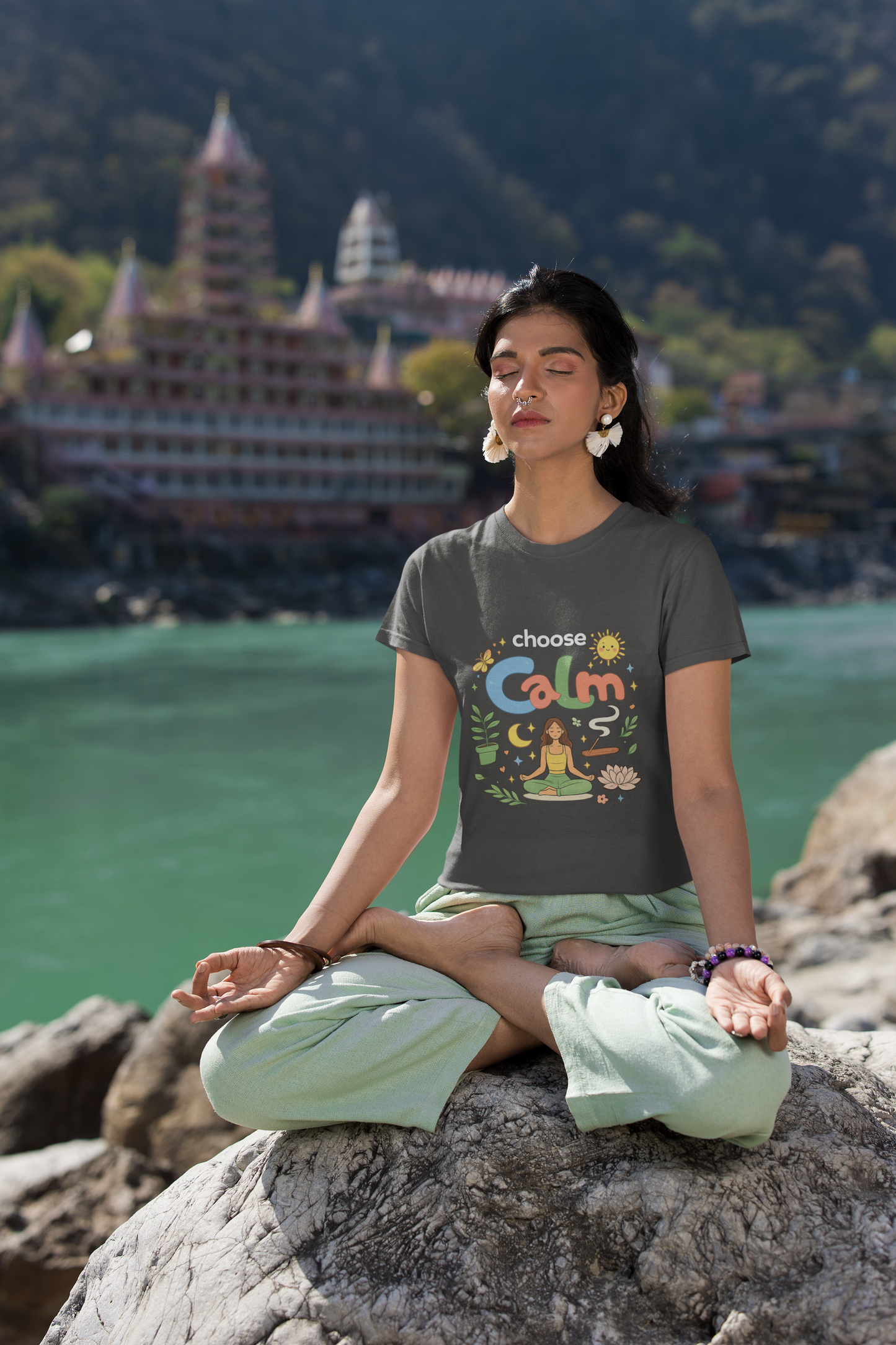 Choose Calm T-Shirt | Mindfulness Meditation Yoga Graphic Tee