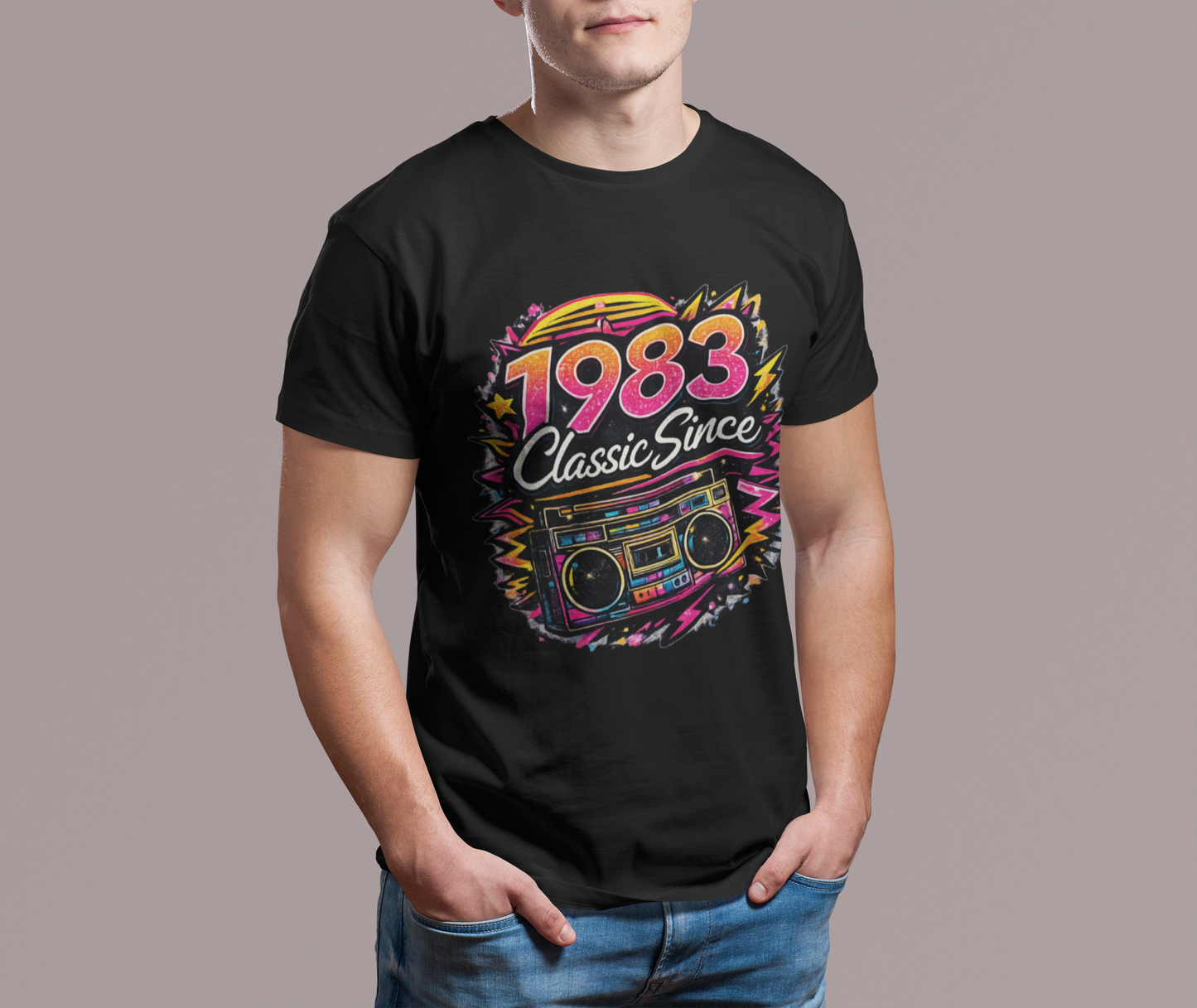 Vintage 1983 Retro T-Shirt | 1983 Birth Year Shirt | Retro 80s Graphic Tee