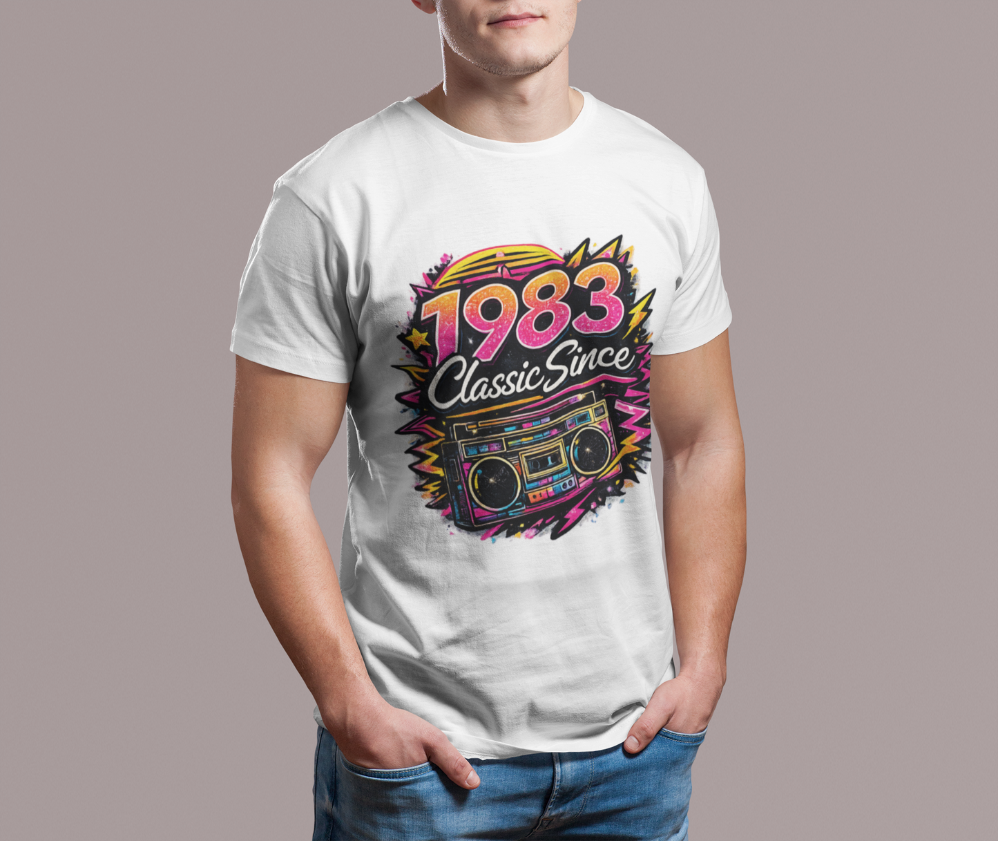 Vintage 1983 Retro T-Shirt | 1983 Birth Year Shirt | Retro 80s Graphic Tee