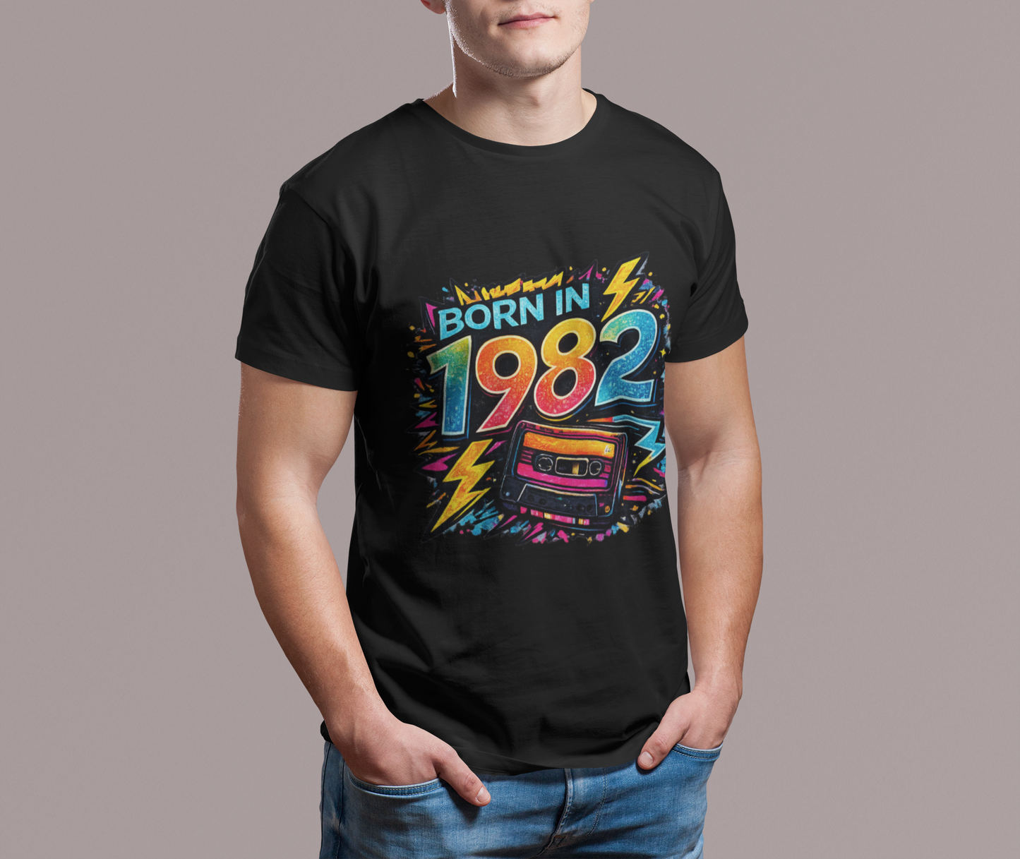 Vintage 1982 Retro T-Shirt | 1982 Birth Year Shirt | Retro 80s Graphic Tee