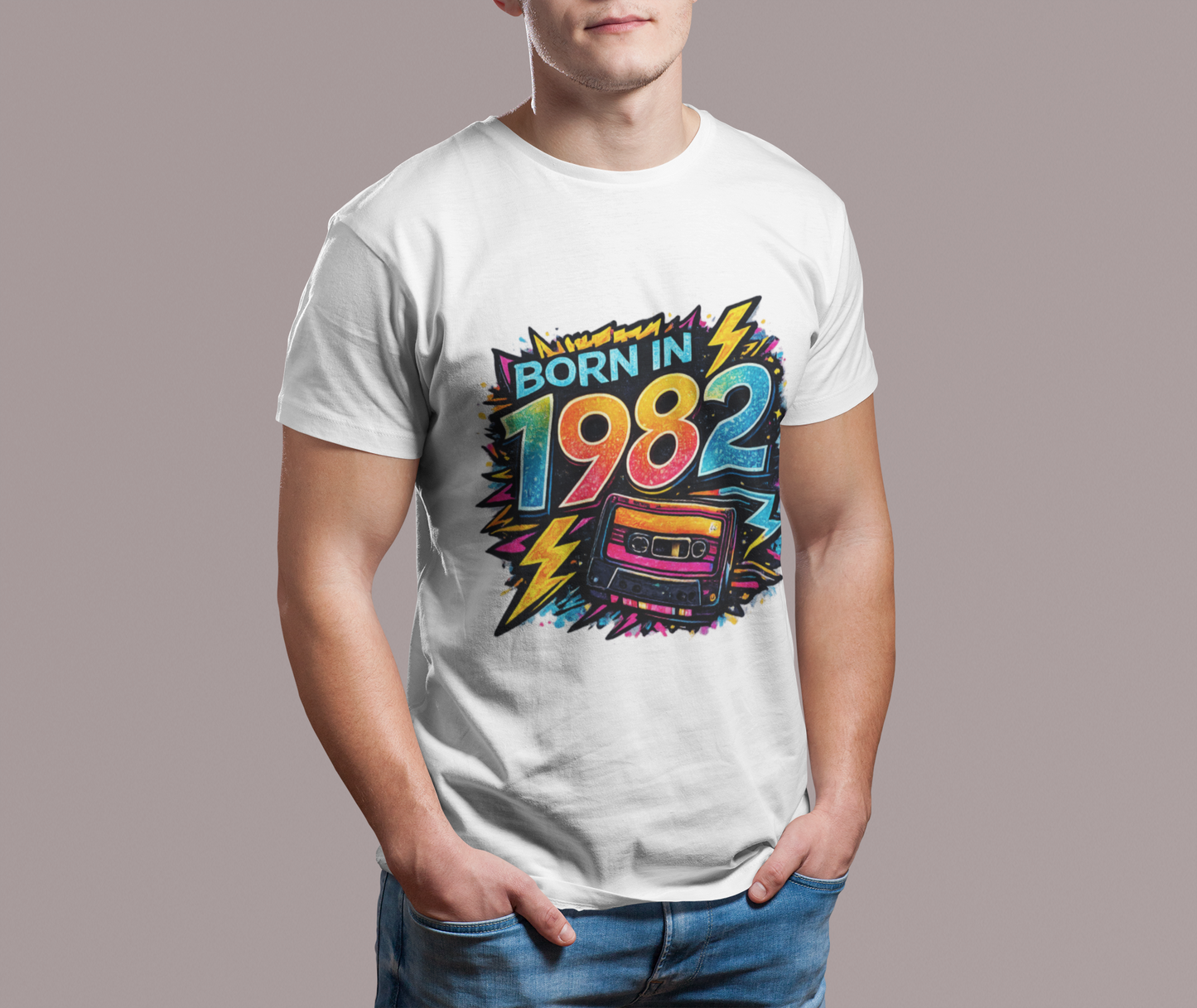 Vintage 1982 Retro T-Shirt | 1982 Birth Year Shirt | Retro 80s Graphic Tee