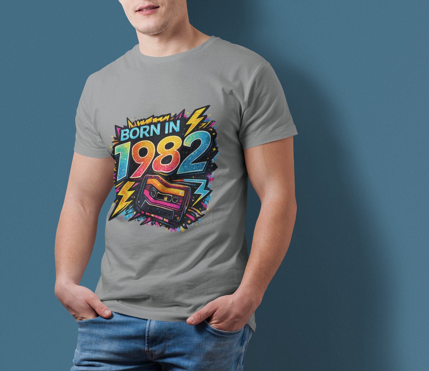 Vintage 1982 Retro T-Shirt | 1982 Birth Year Shirt | Retro 80s Graphic Tee