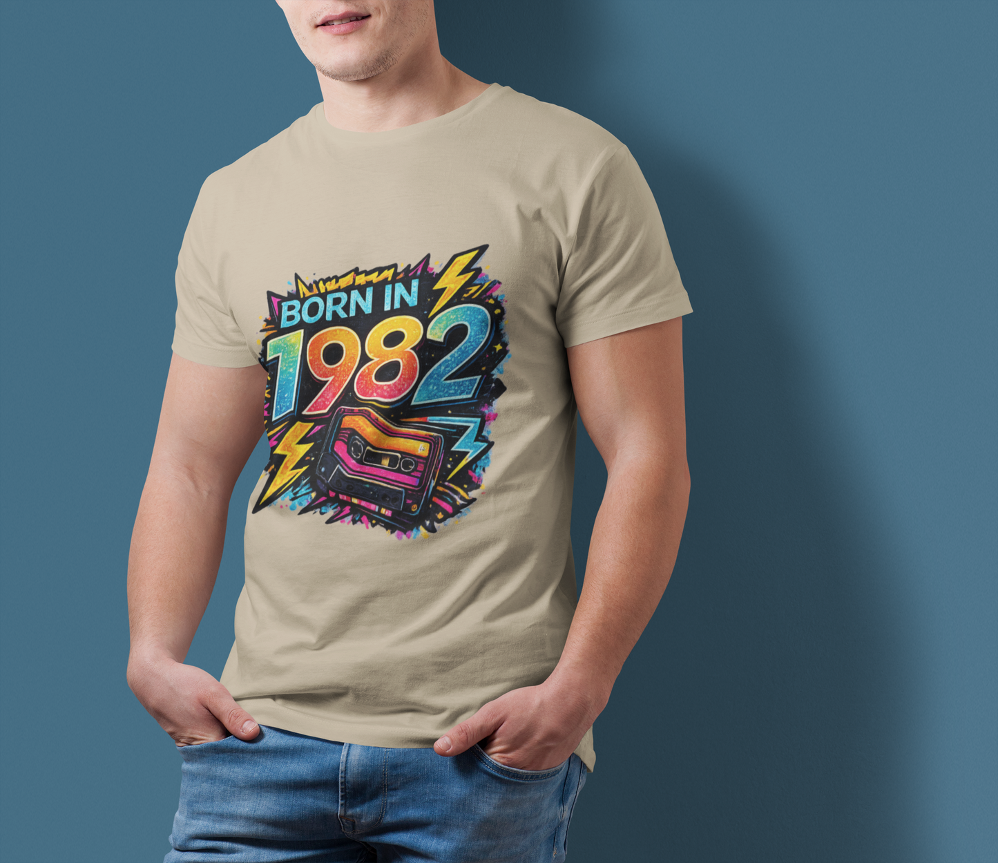 Vintage 1982 Retro T-Shirt | 1982 Birth Year Shirt | Retro 80s Graphic Tee