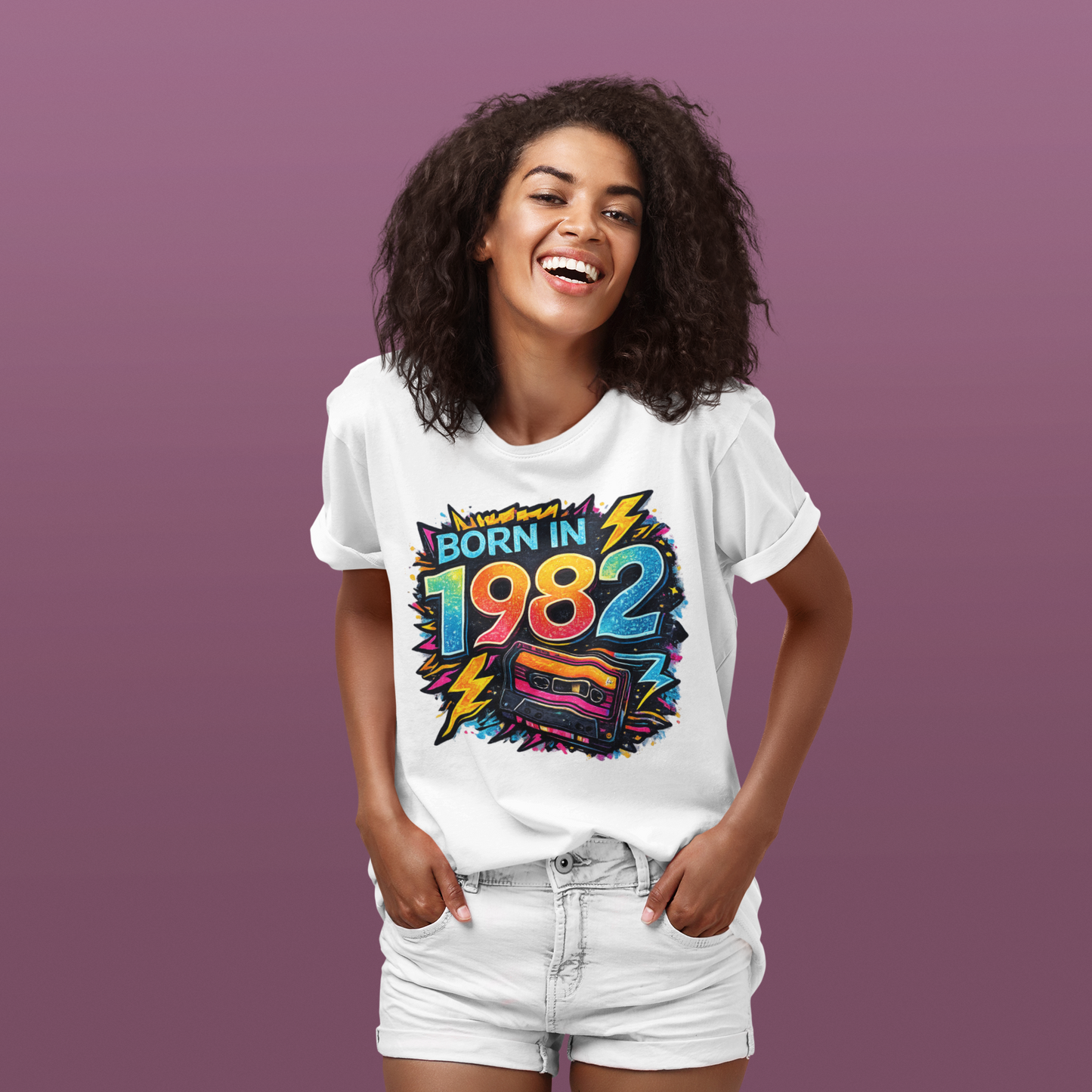 Vintage 1982 Retro T-Shirt | 1982 Birth Year Shirt | Retro 80s Graphic Tee