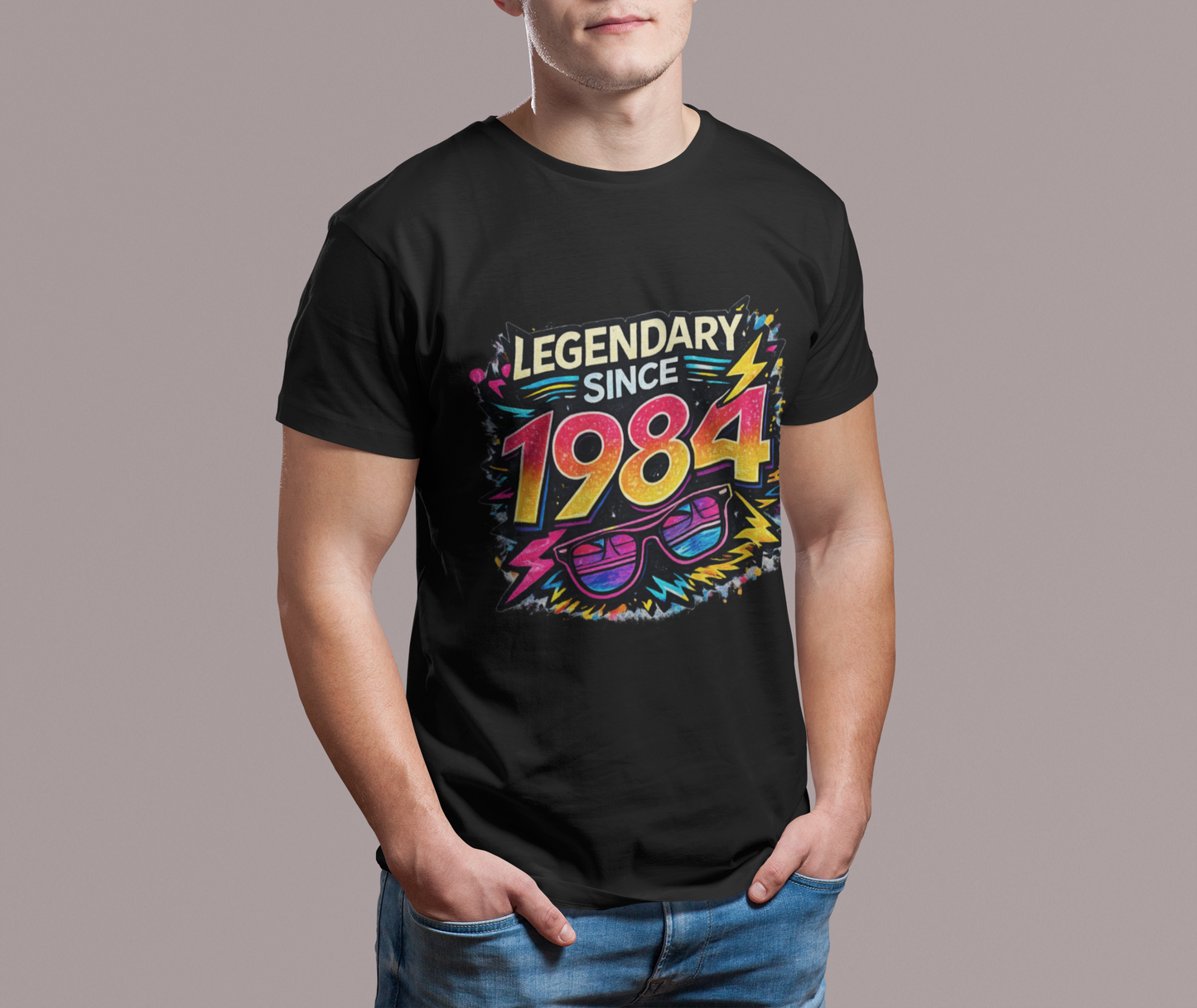 Vintage 1984 Retro T-Shirt | 1984 Birth Year Shirt | Retro 80s Graphic Tee
