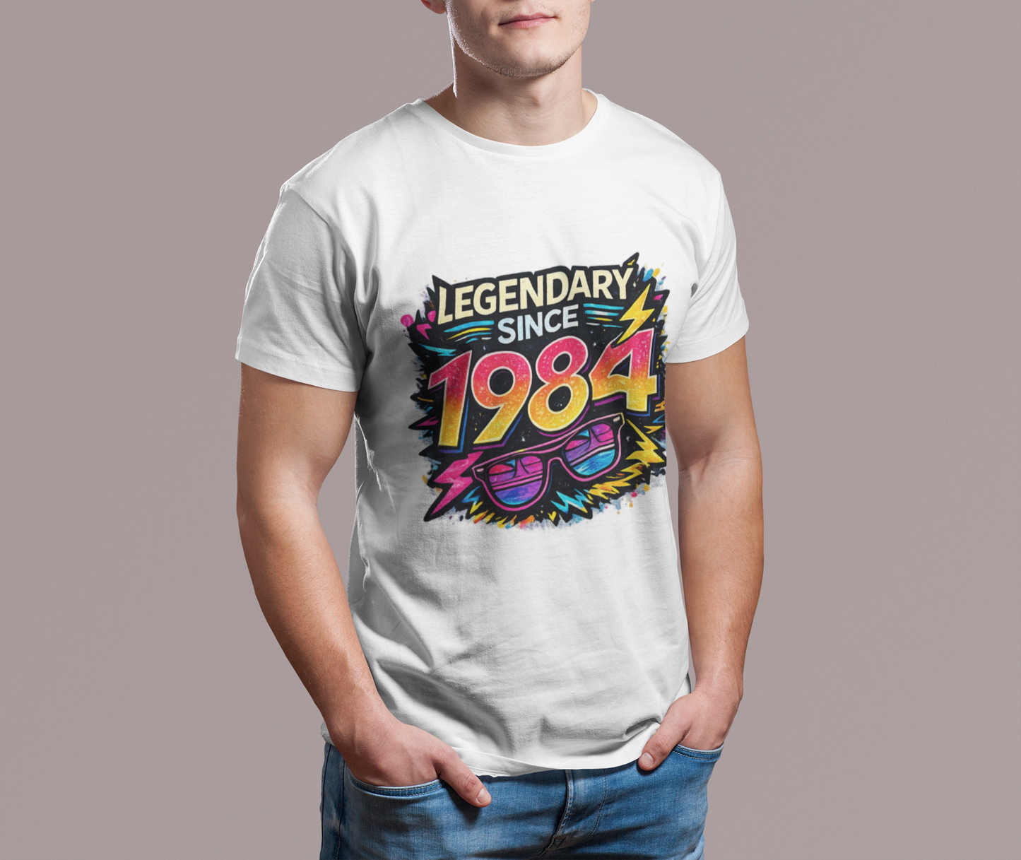 Vintage 1984 Retro T-Shirt | 1984 Birth Year Shirt | Retro 80s Graphic Tee