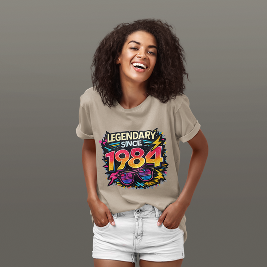 Vintage 1984 Retro T-Shirt | 1984 Birth Year Shirt | Retro 80s Graphic Tee