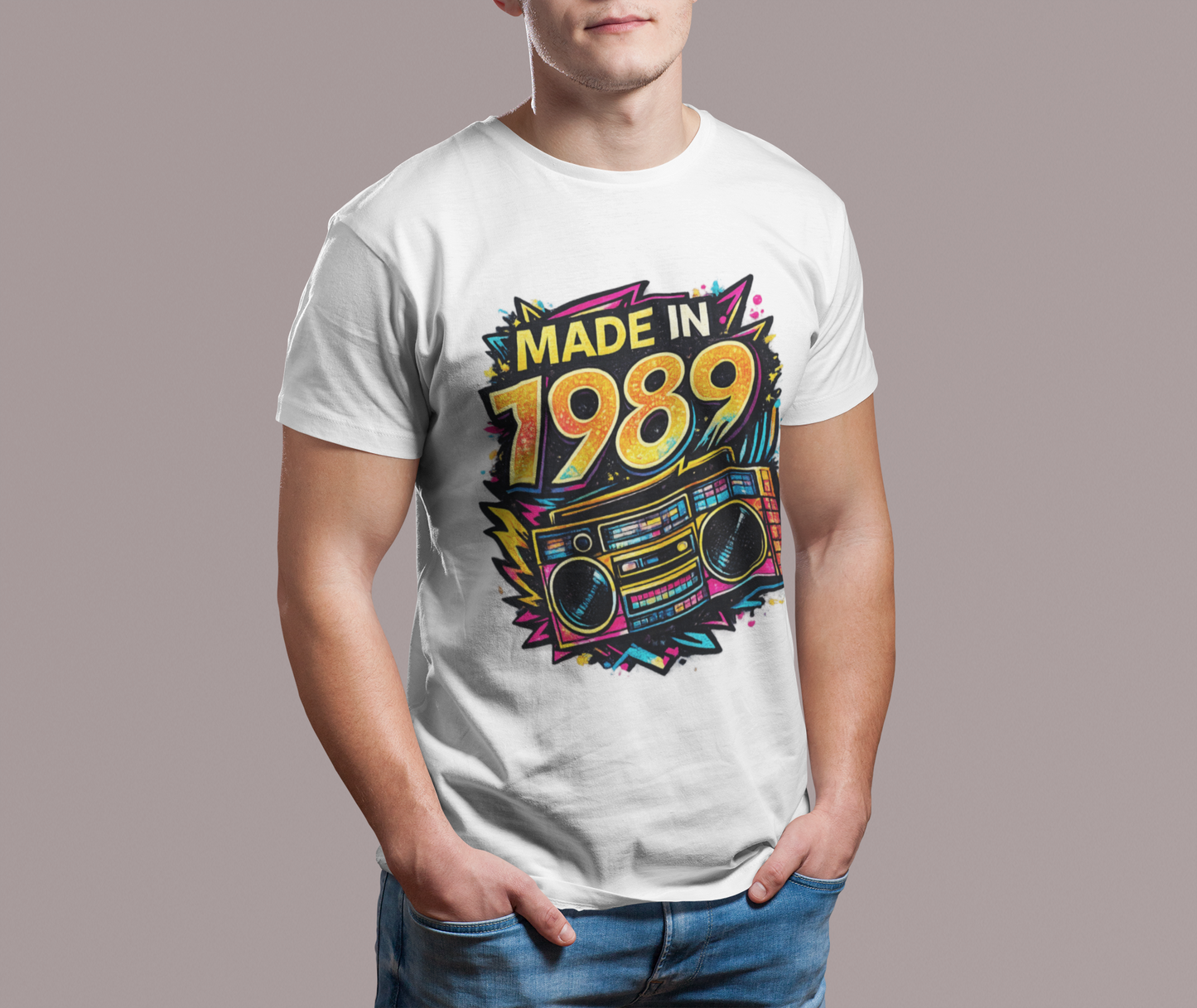 Vintage 1989 Retro T-Shirt | 1989 Birth Year Shirt | Retro 70s Graphic Tee