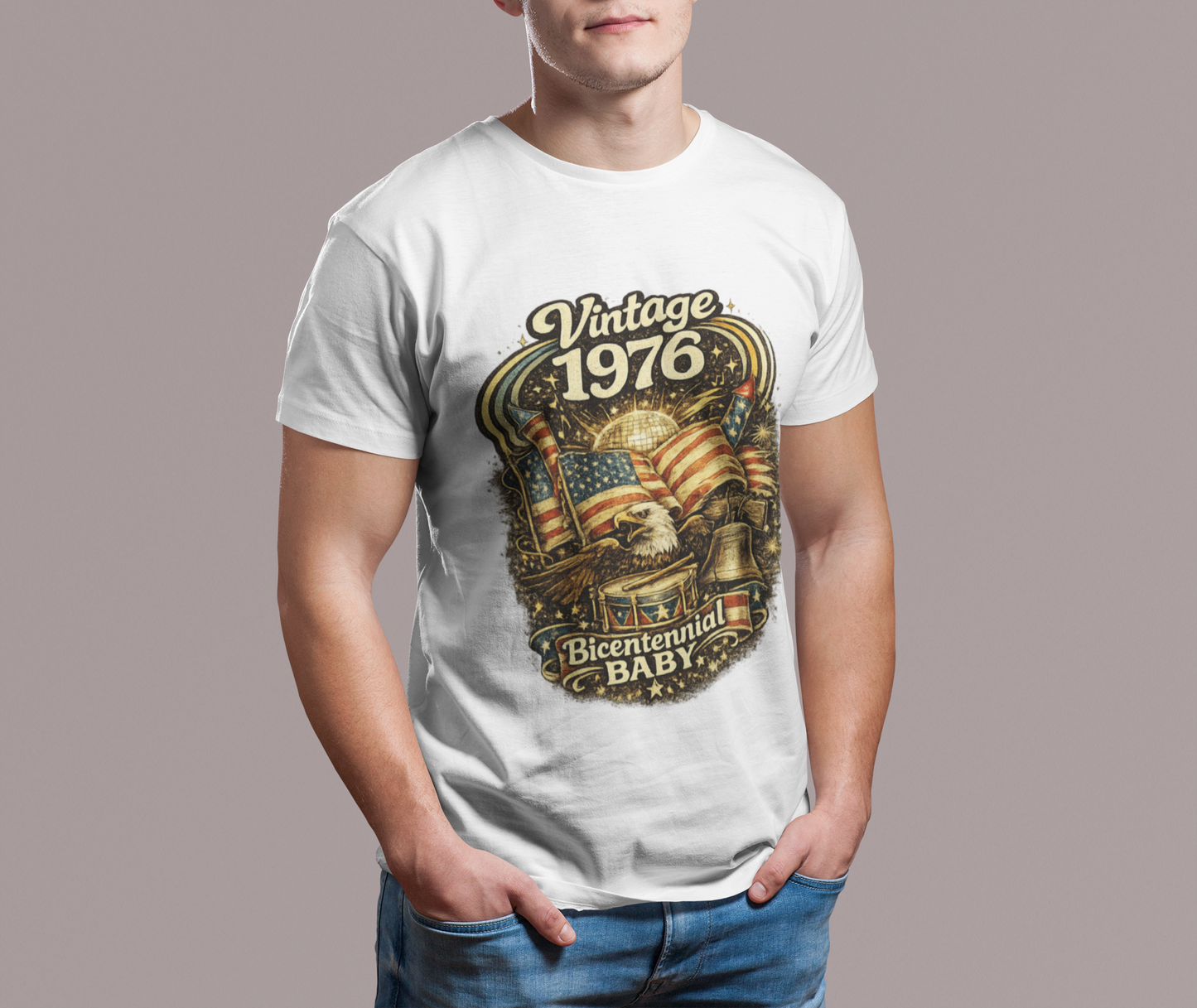 Vintage 1976 Retro T-Shirt | 1976 Birth Year Shirt | Retro 70s Graphic Tee