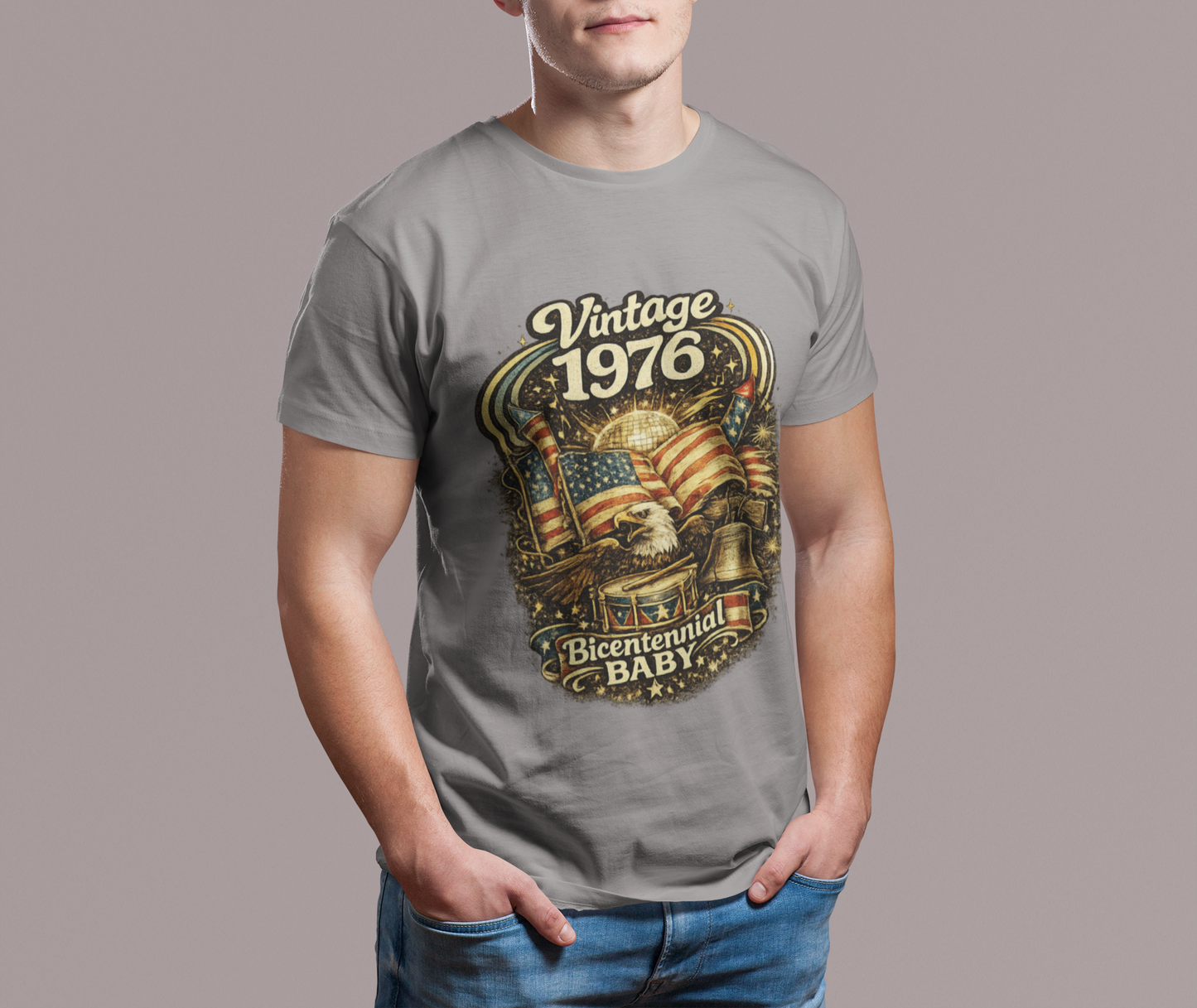 Vintage 1976 Retro T-Shirt | 1976 Birth Year Shirt | Retro 70s Graphic Tee