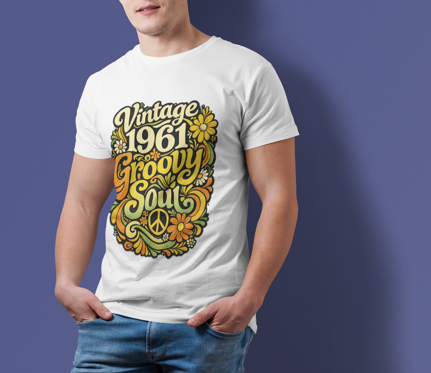 Vintage 1961 Retro T-Shirt | 1961 Birth Year Shirt | Retro 60s Graphic Tee