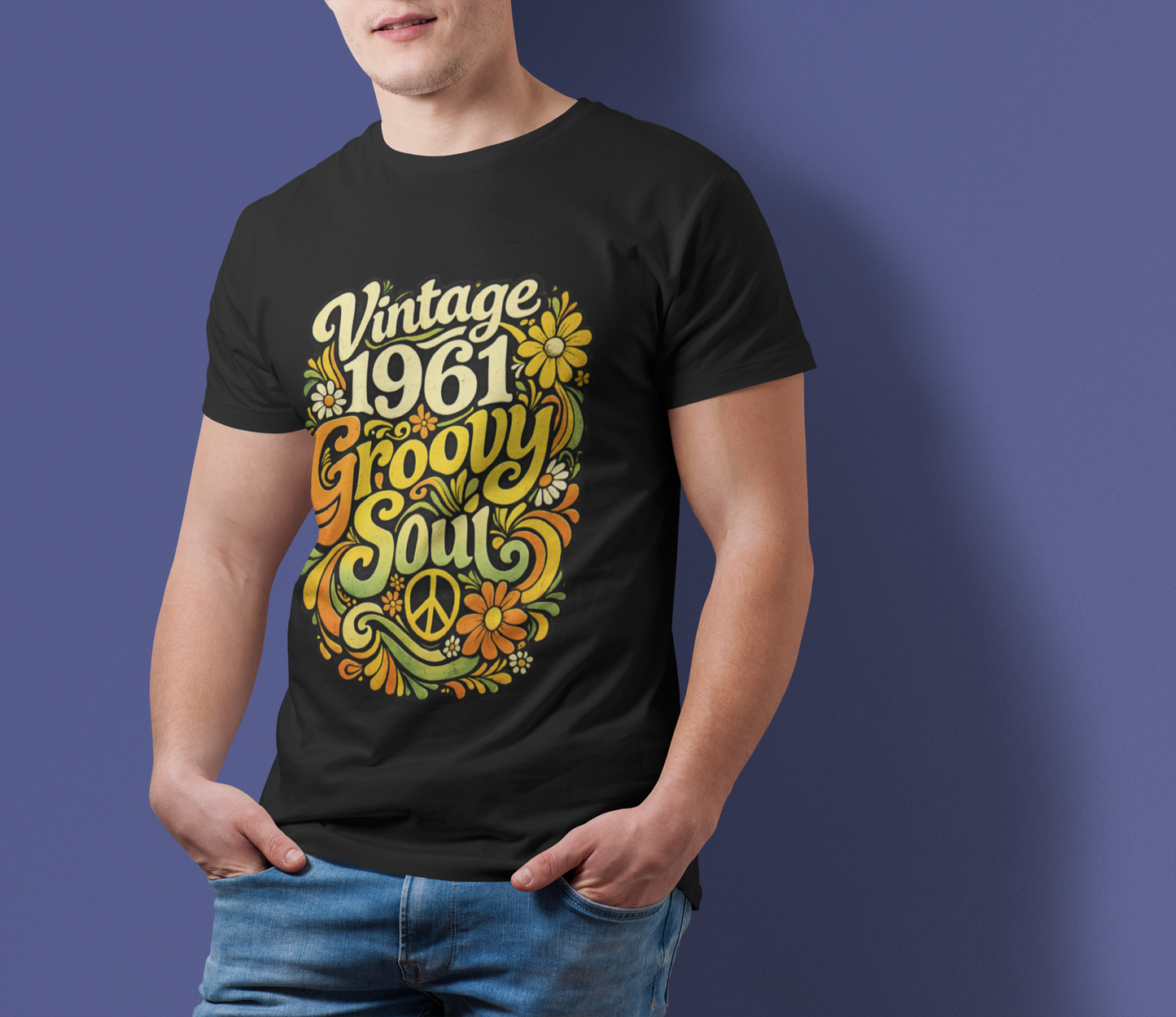 Vintage 1961 Retro T-Shirt | 1961 Birth Year Shirt | Retro 60s Graphic Tee