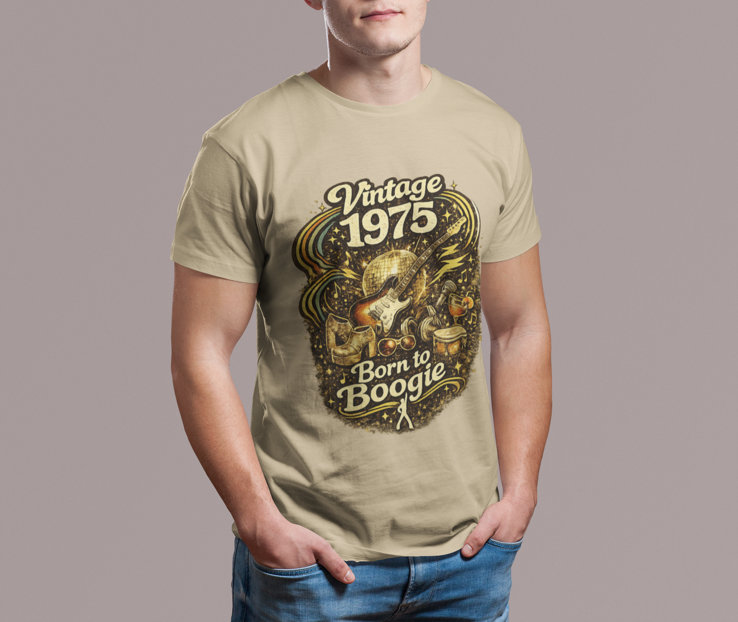 Vintage 1975 Retro T-Shirt | 1975 Birth Year Shirt | Retro 70s Graphic Tee