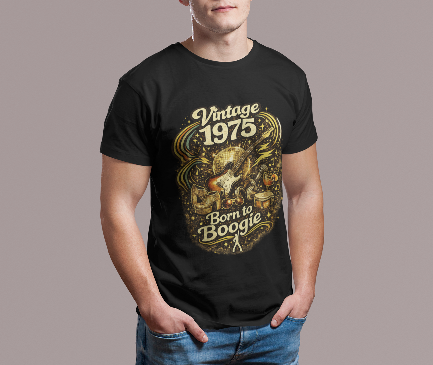 Vintage 1974 Retro T-Shirt | 1974 Birth Year Shirt | Retro 70s Graphic Tee