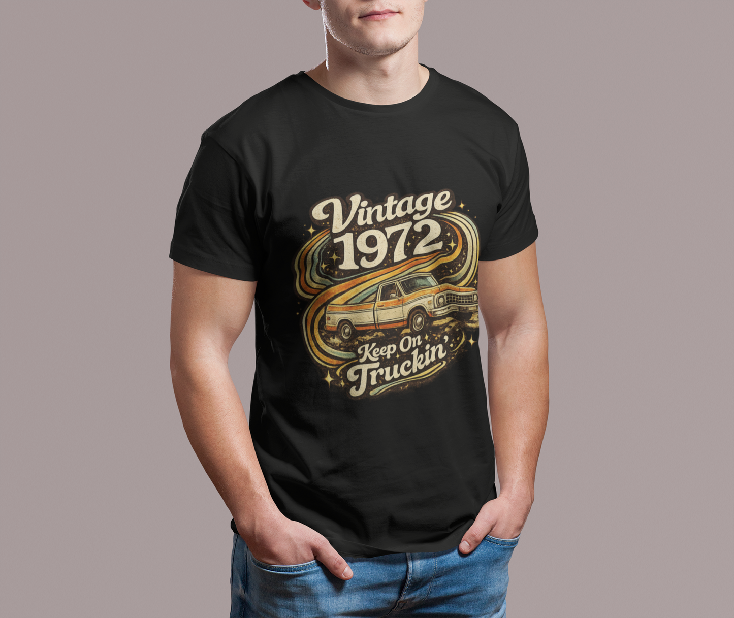 Vintage 1972 Retro T-Shirt | 1972 Birth Year Shirt | Retro 70s Graphic Tee