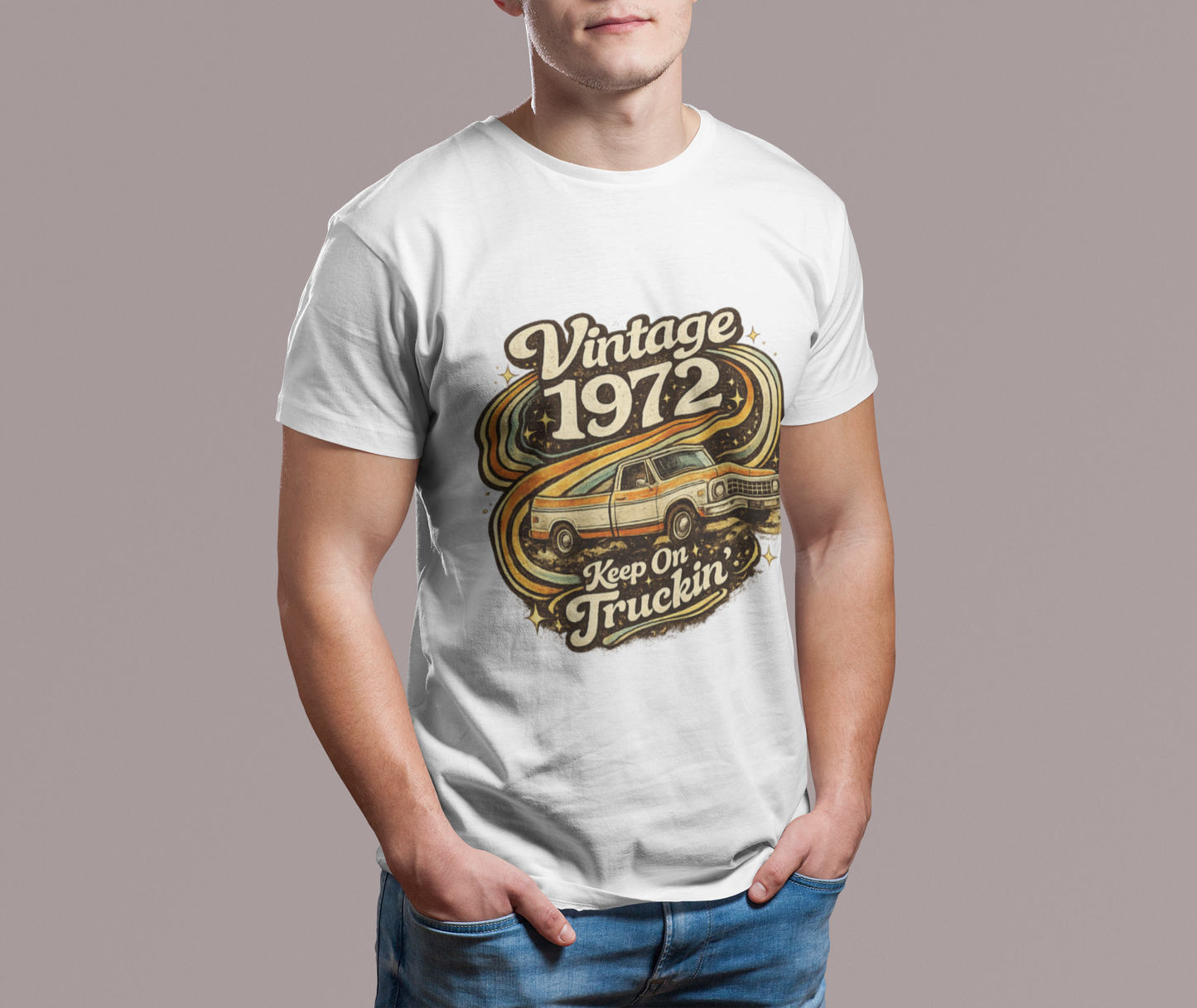 Vintage 1972 Retro T-Shirt | 1972 Birth Year Shirt | Retro 70s Graphic Tee