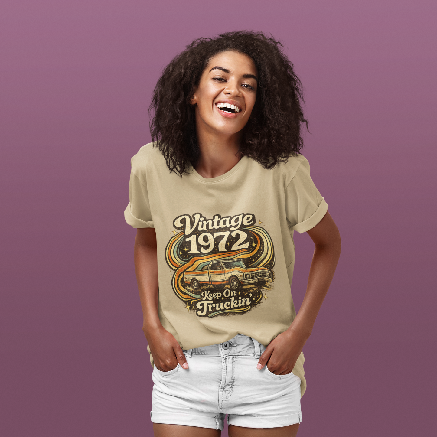 Vintage 1972 Retro T-Shirt | 1972 Birth Year Shirt | Retro 70s Graphic Tee