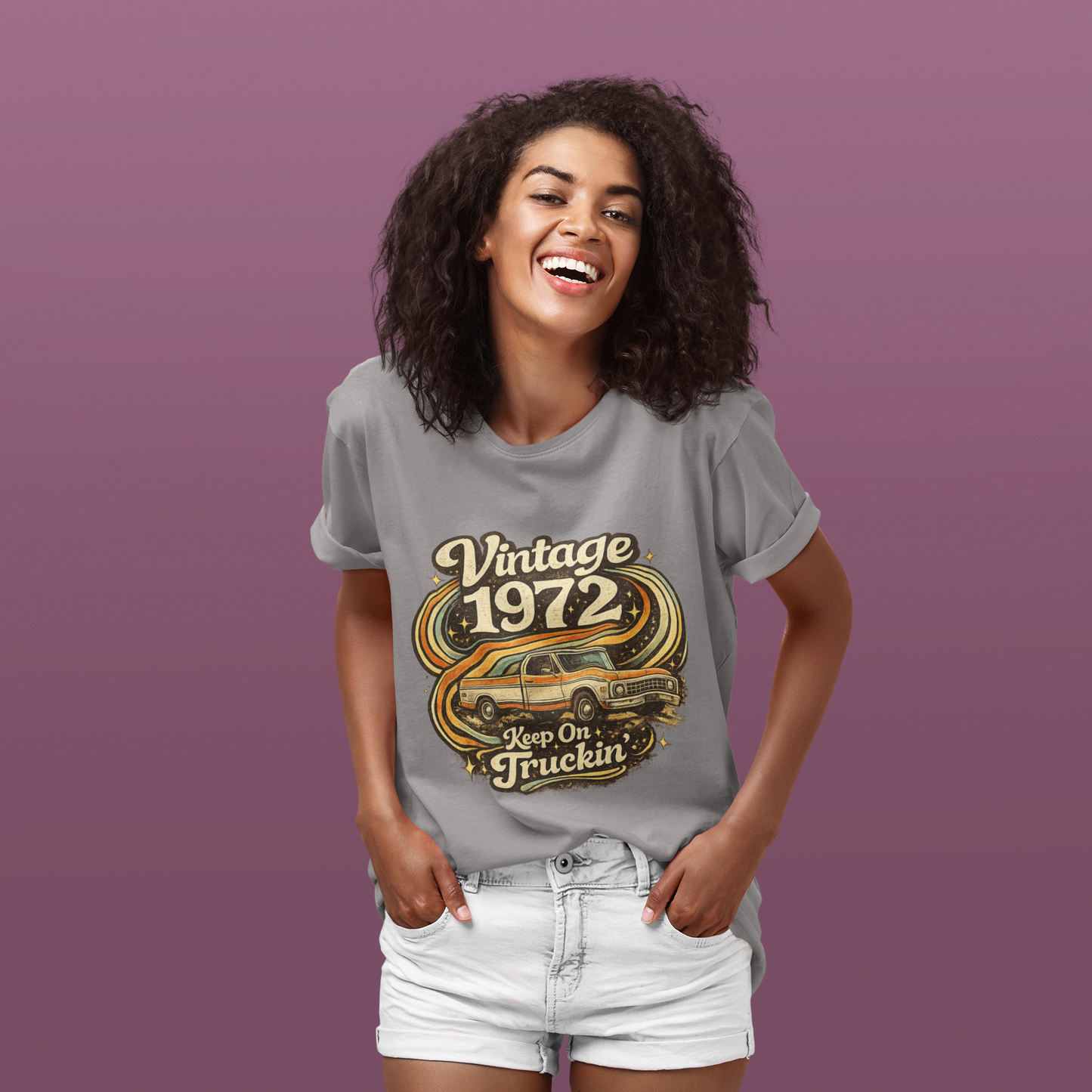 Vintage 1972 Retro T-Shirt | 1972 Birth Year Shirt | Retro 70s Graphic Tee