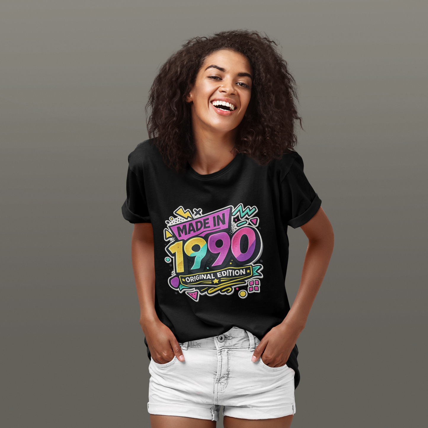 Made in 1990 T-Shirt | Retro 90s Birthday Shirt | Vintage 1990 Birth Year Gift Tee