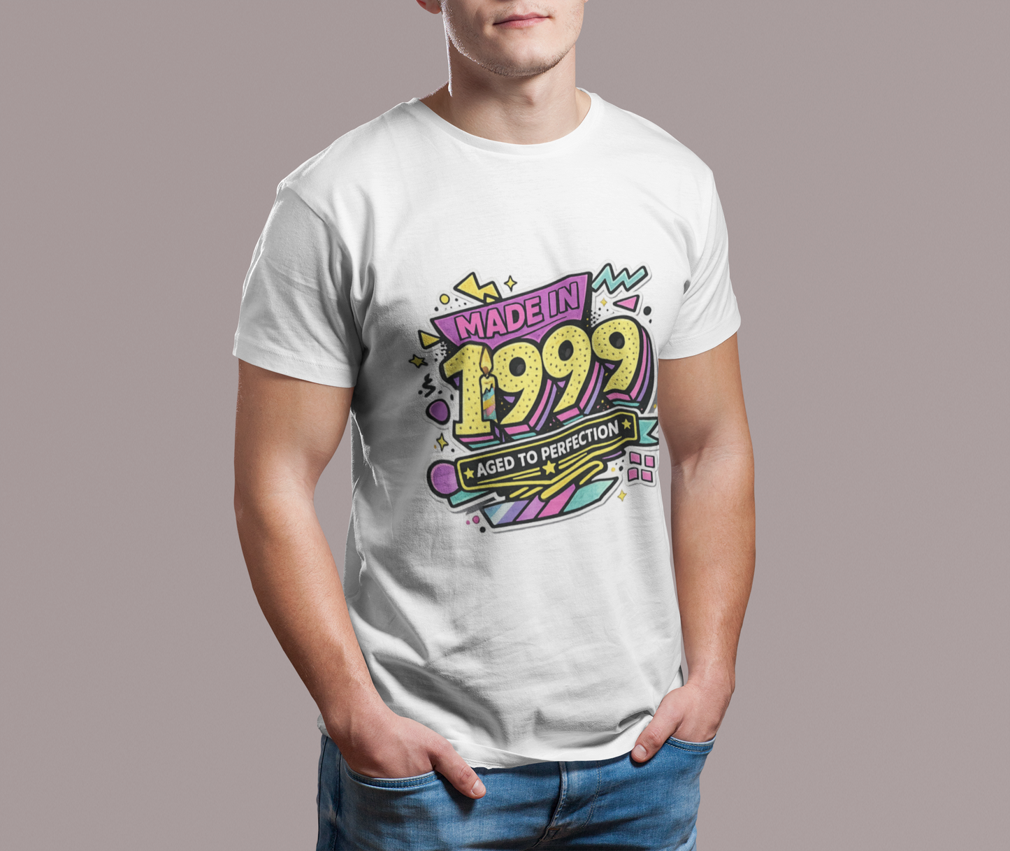 Vintage 1999 Retro T-Shirt | 1999 Birth Year Shirt | Retro 90s Graphic Tee
