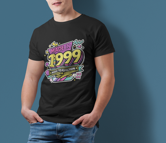 Vintage 1999 Retro T-Shirt | 1999 Birth Year Shirt | Retro 90s Graphic Tee