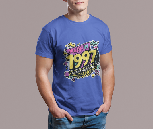 Vintage 1997 Retro T-Shirt | 1997 Birth Year Shirt | Retro 90s Graphic Tee
