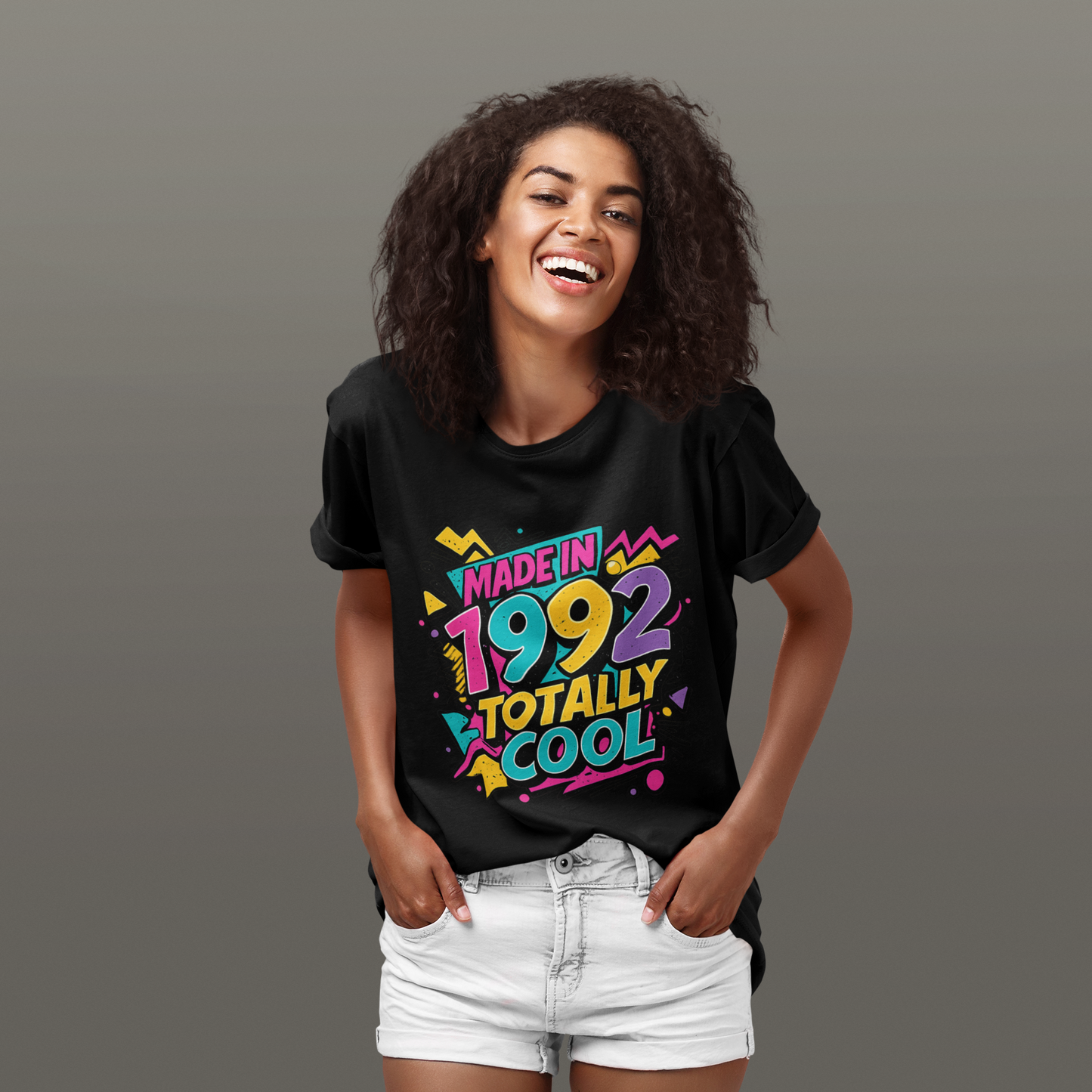 Made in 1992 Totally Cool T-Shirt | Retro 90s Birth Year Shirt | 1992 Birthday Gift Tee
