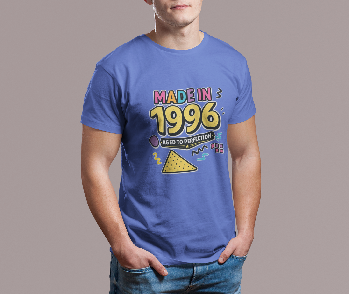 Made in 1996 Shirt – Retro 90s Birthday T-Shirt, Vintage 1996 Birth Year Tee