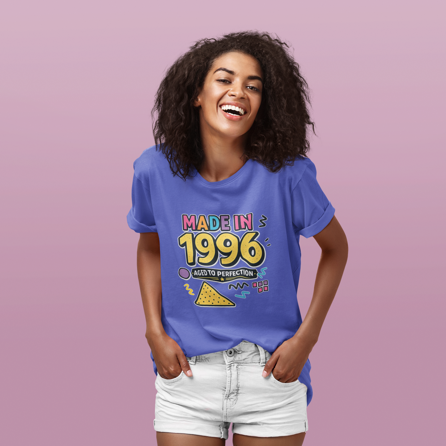 Made in 1996 Shirt – Retro 90s Birthday T-Shirt, Vintage 1996 Birth Year Tee