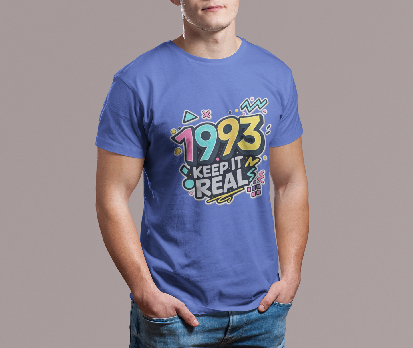 Keep It Real 1993 T-Shirt Retro 90s Birthday Vintage Year Tee
