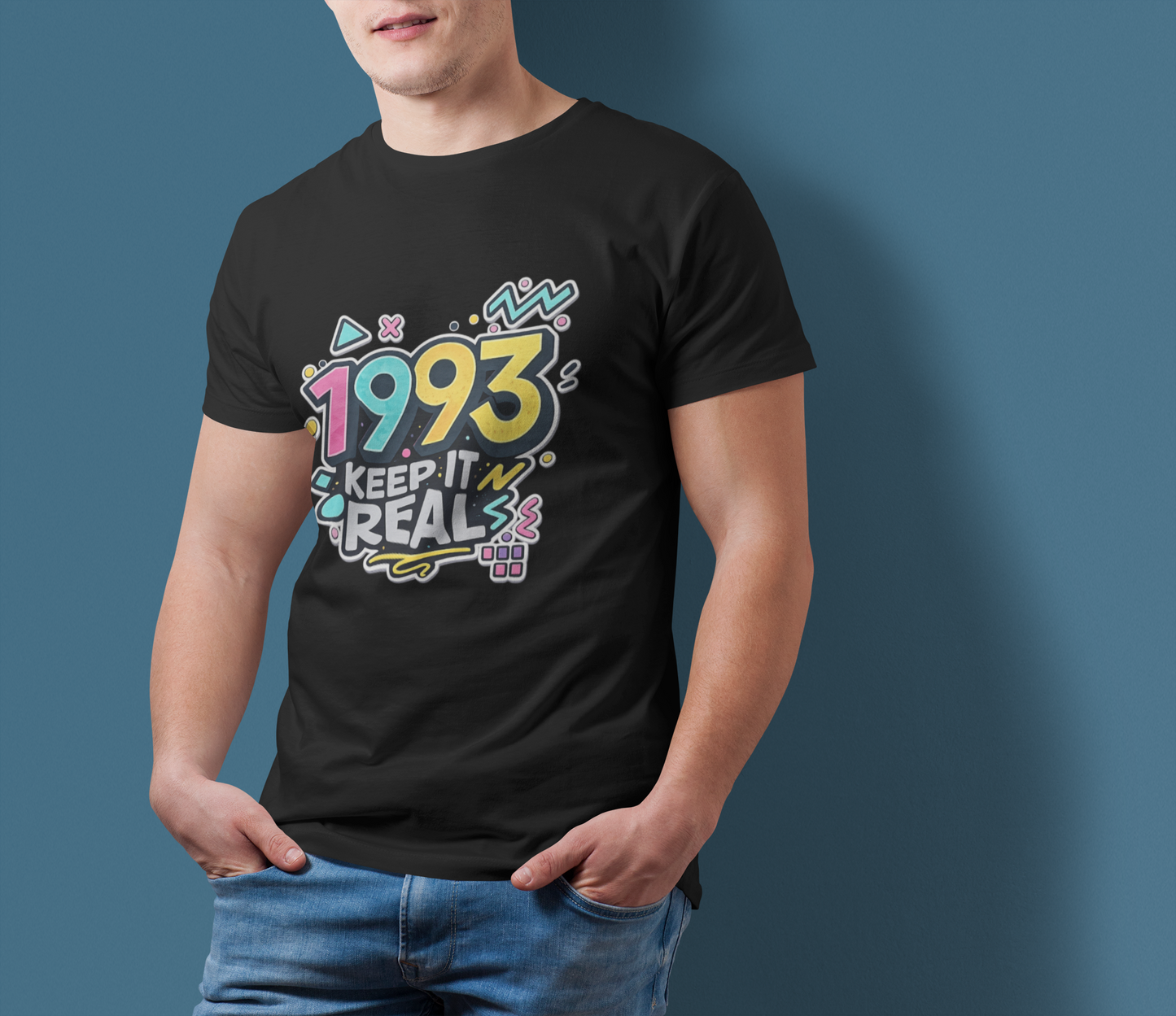 Keep It Real 1993 T-Shirt Retro 90s Birthday Vintage Year Tee