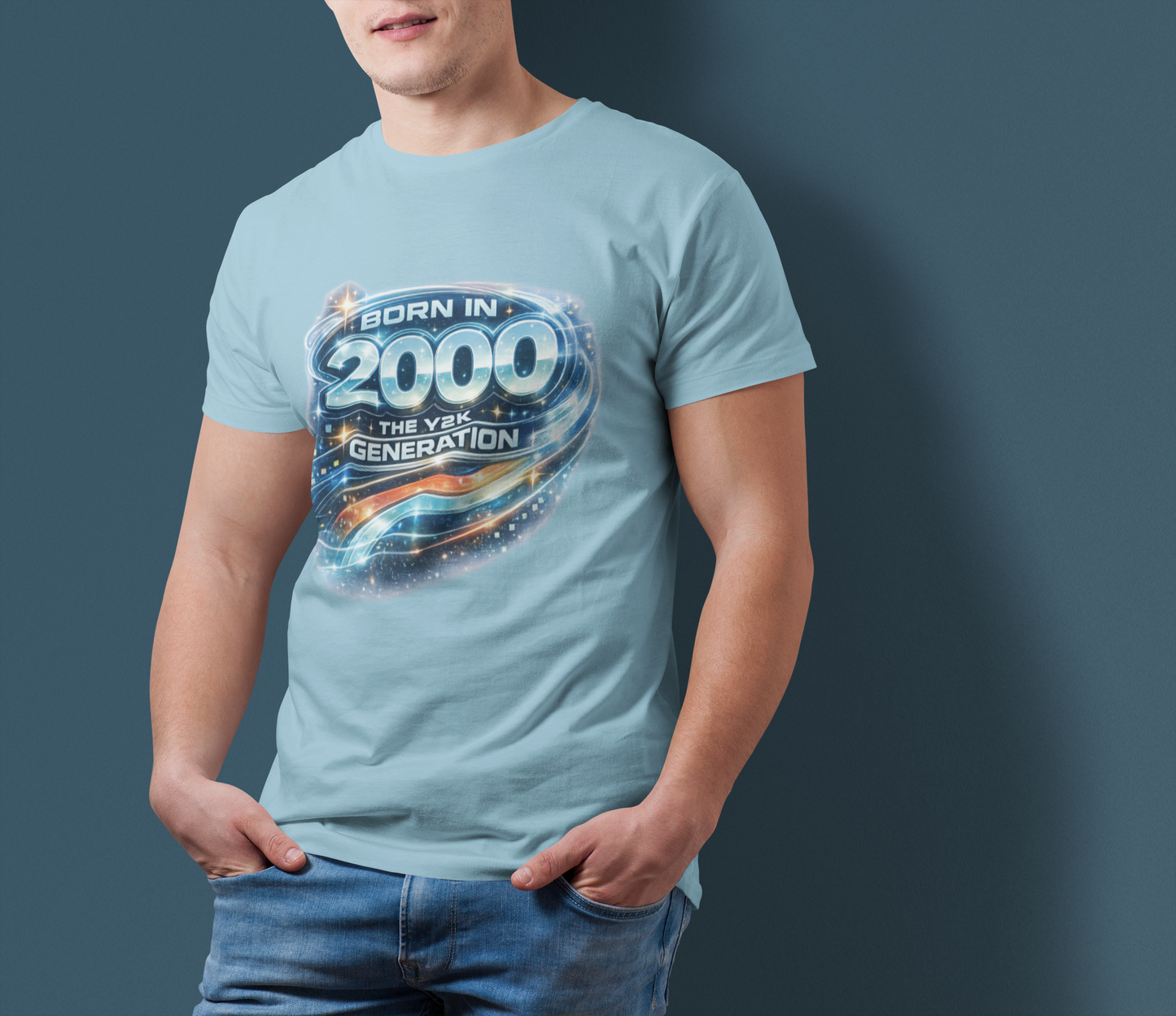 Born in 2000 Y2K T-Shirt, Retro Millennium Birthday Shirt, Vintage 2000 Graphic Tee, Unisex Nostalgia Gift