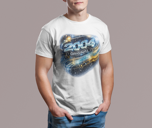 Born in 2004 Y2K T-Shirt, Retro 2000s Birthday Shirt, Vintage 2004 Graphic Tee, Unisex Nostalgia Gift