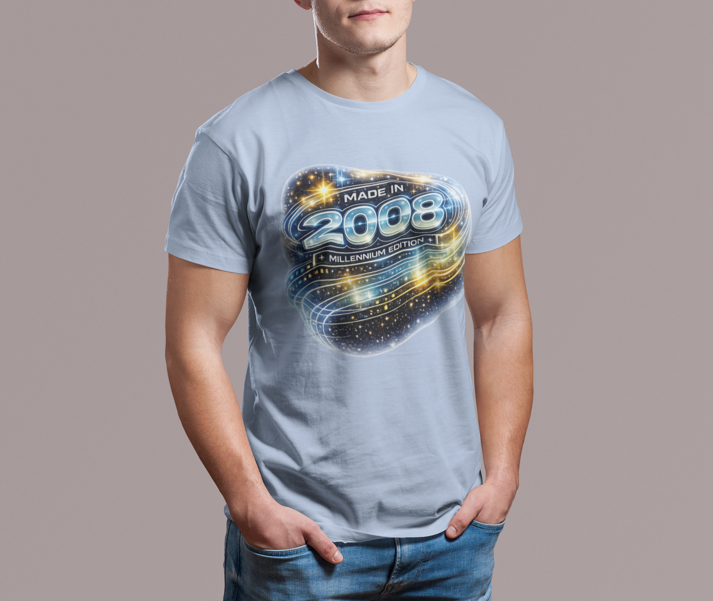Born in 2008 Y2K T-Shirt, Retro 2000s Birthday Shirt, Vintage 2008 Graphic Tee, Unisex Nostalgia Gift